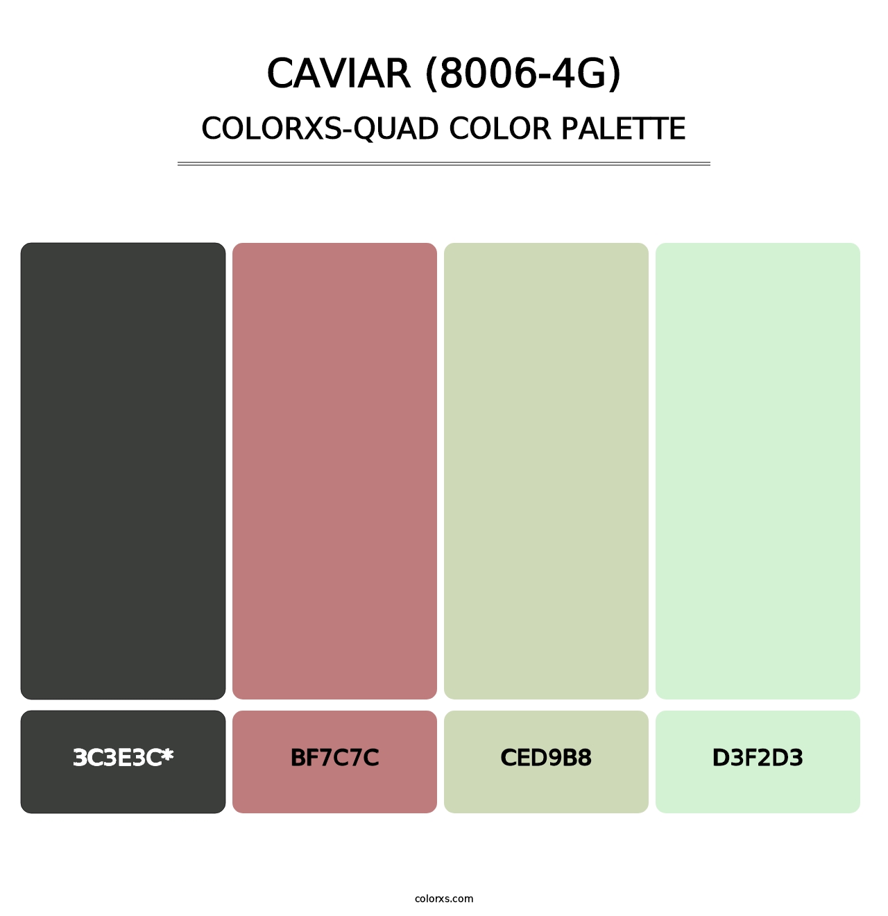 Caviar (8006-4G) - Colorxs Quad Palette