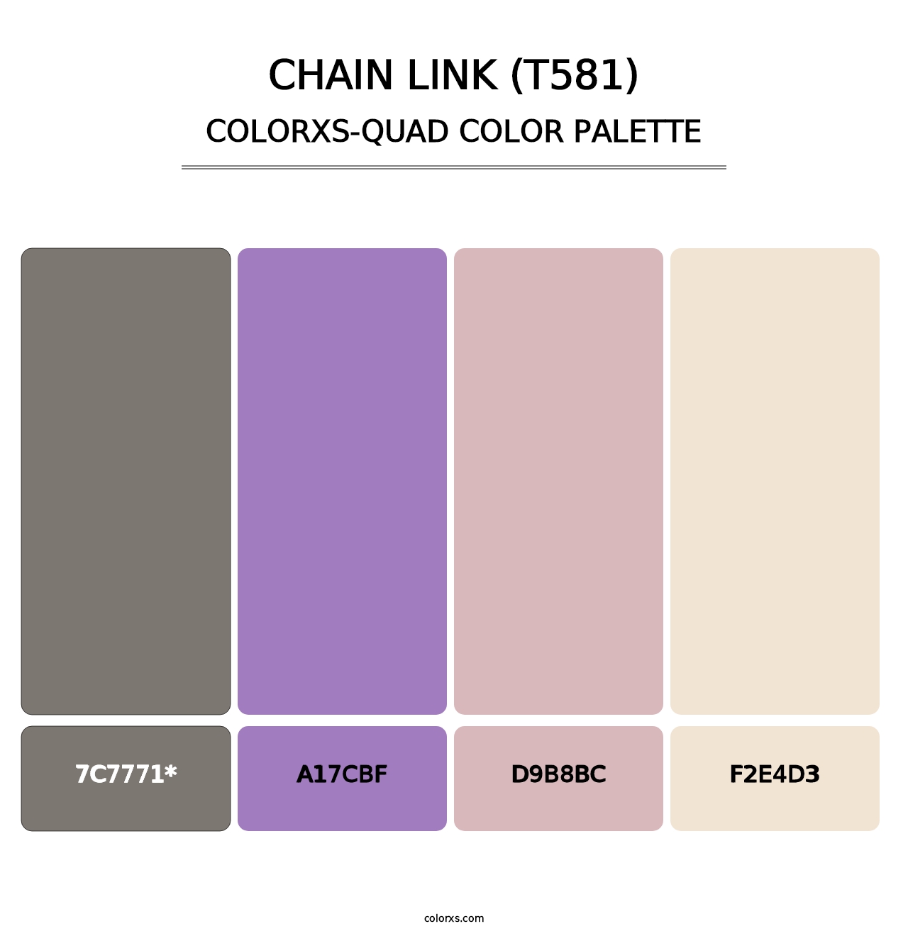 Chain Link (T581) - Colorxs Quad Palette