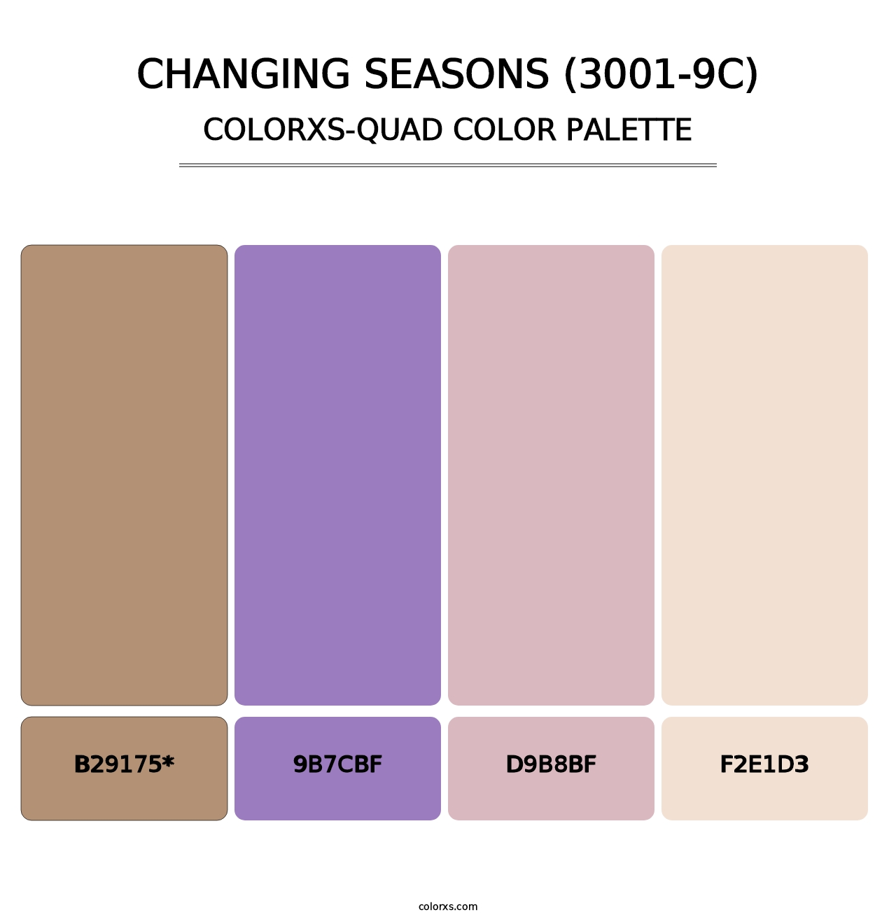 Changing Seasons (3001-9C) - Colorxs Quad Palette