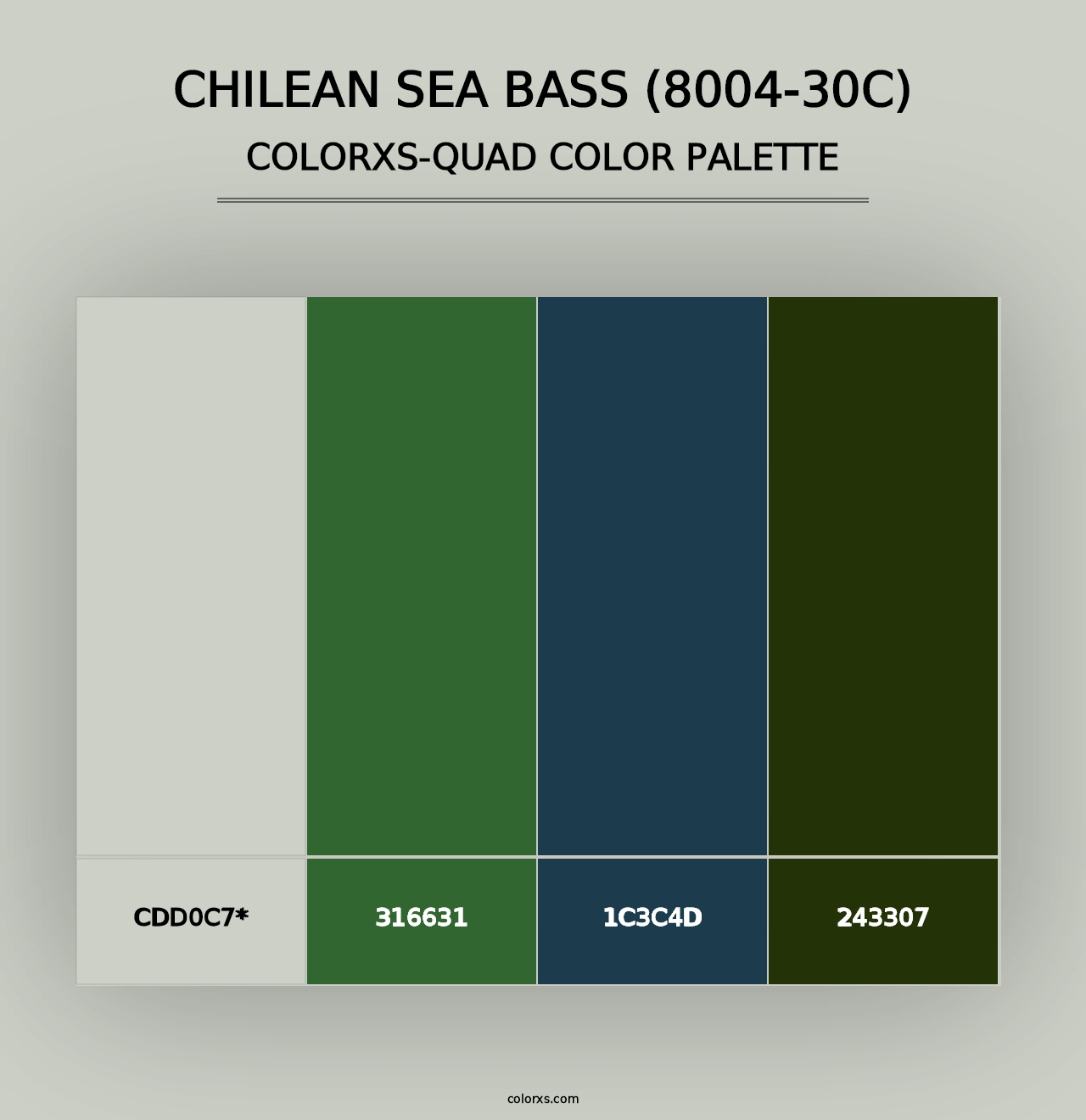 Chilean Sea Bass (8004-30C) - Colorxs Quad Palette