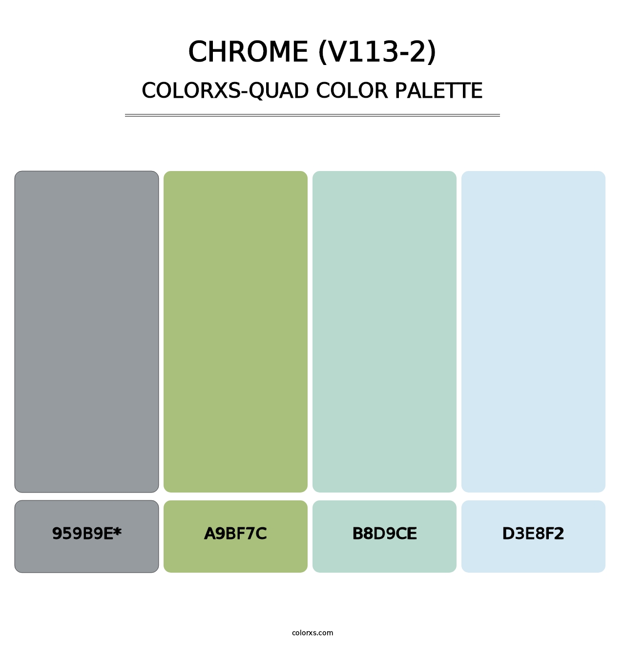 Chrome (V113-2) - Colorxs Quad Palette