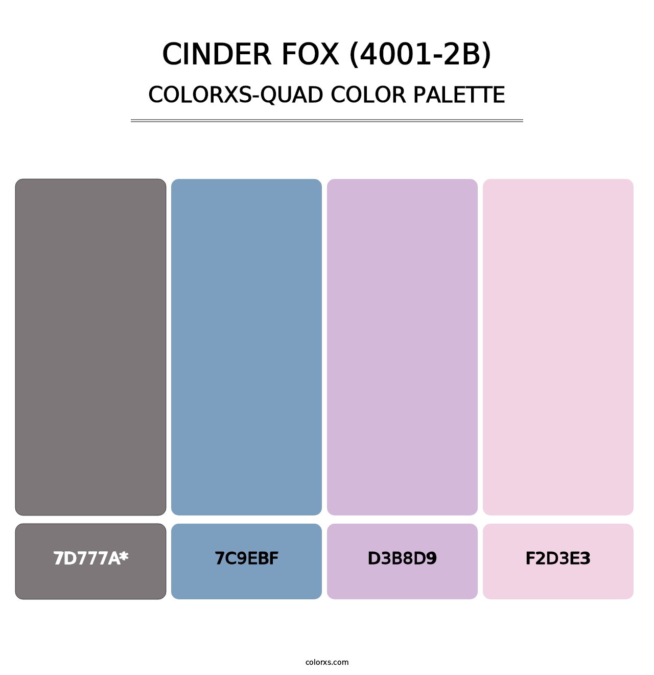 Cinder Fox (4001-2B) - Colorxs Quad Palette