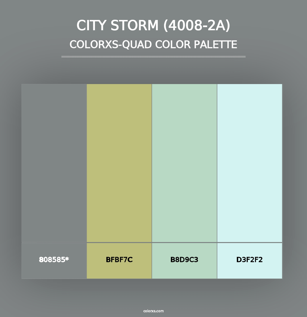 City Storm (4008-2A) - Colorxs Quad Palette