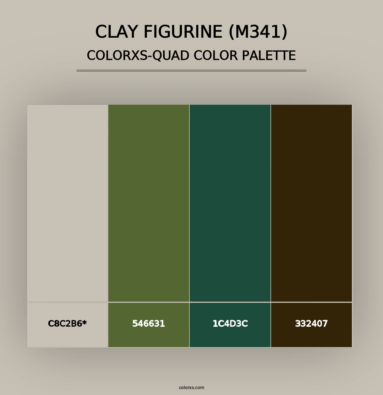 Clay Figurine (M341) - Colorxs Quad Palette