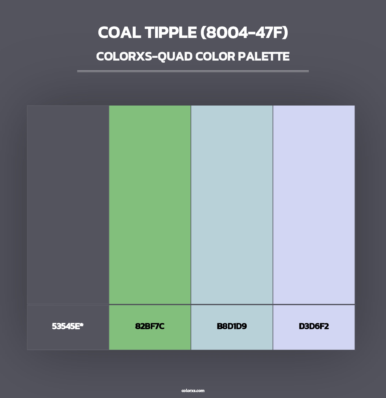 Coal Tipple (8004-47F) - Colorxs Quad Palette