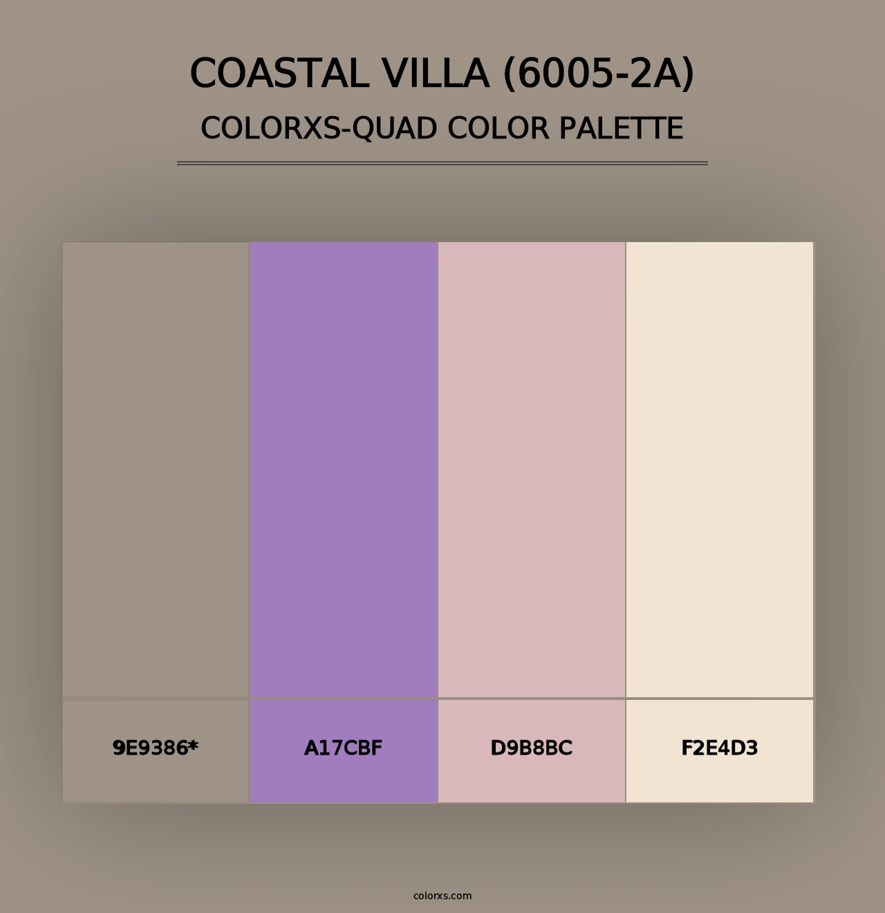 Coastal Villa (6005-2A) - Colorxs Quad Palette