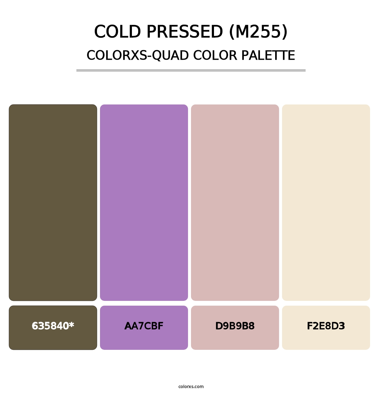 Cold Pressed (M255) - Colorxs Quad Palette