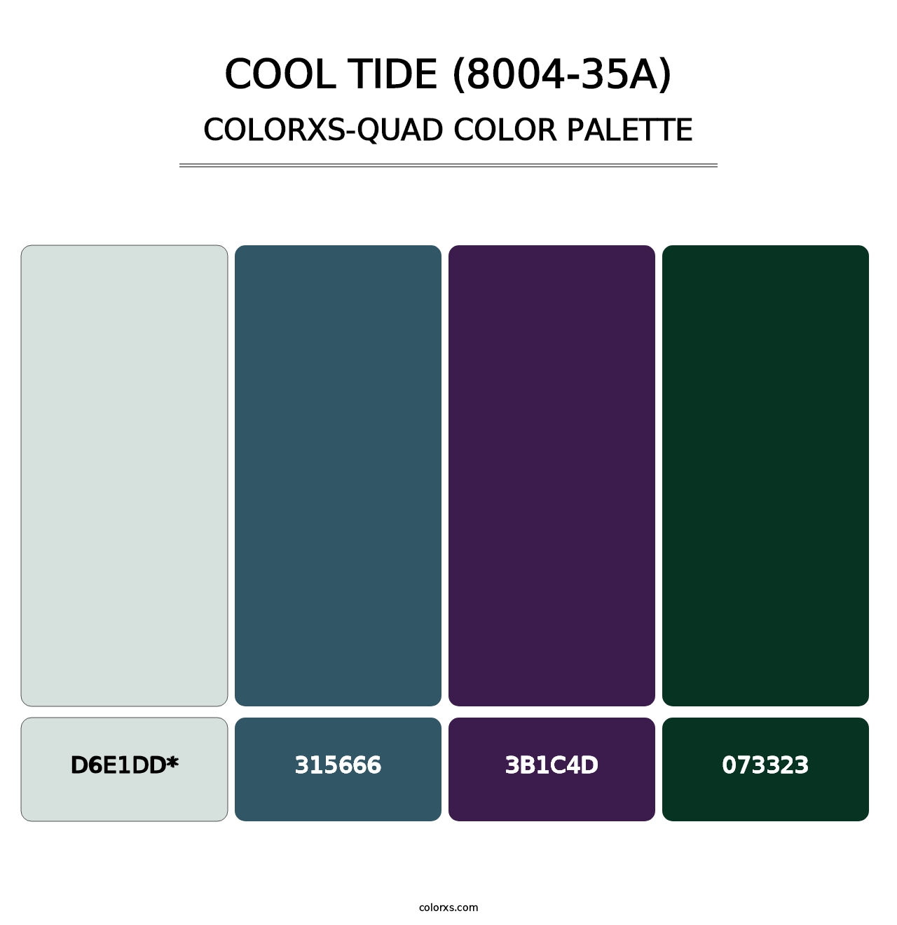 Cool Tide (8004-35A) - Colorxs Quad Palette