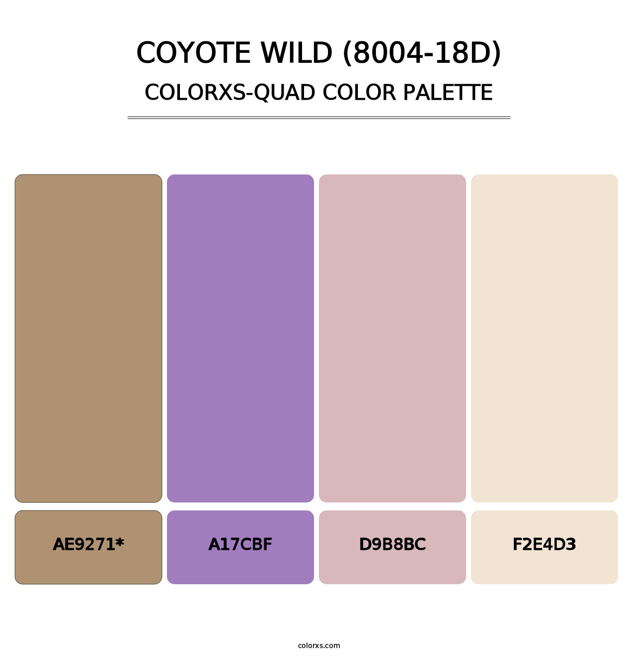 Coyote Wild (8004-18D) - Colorxs Quad Palette