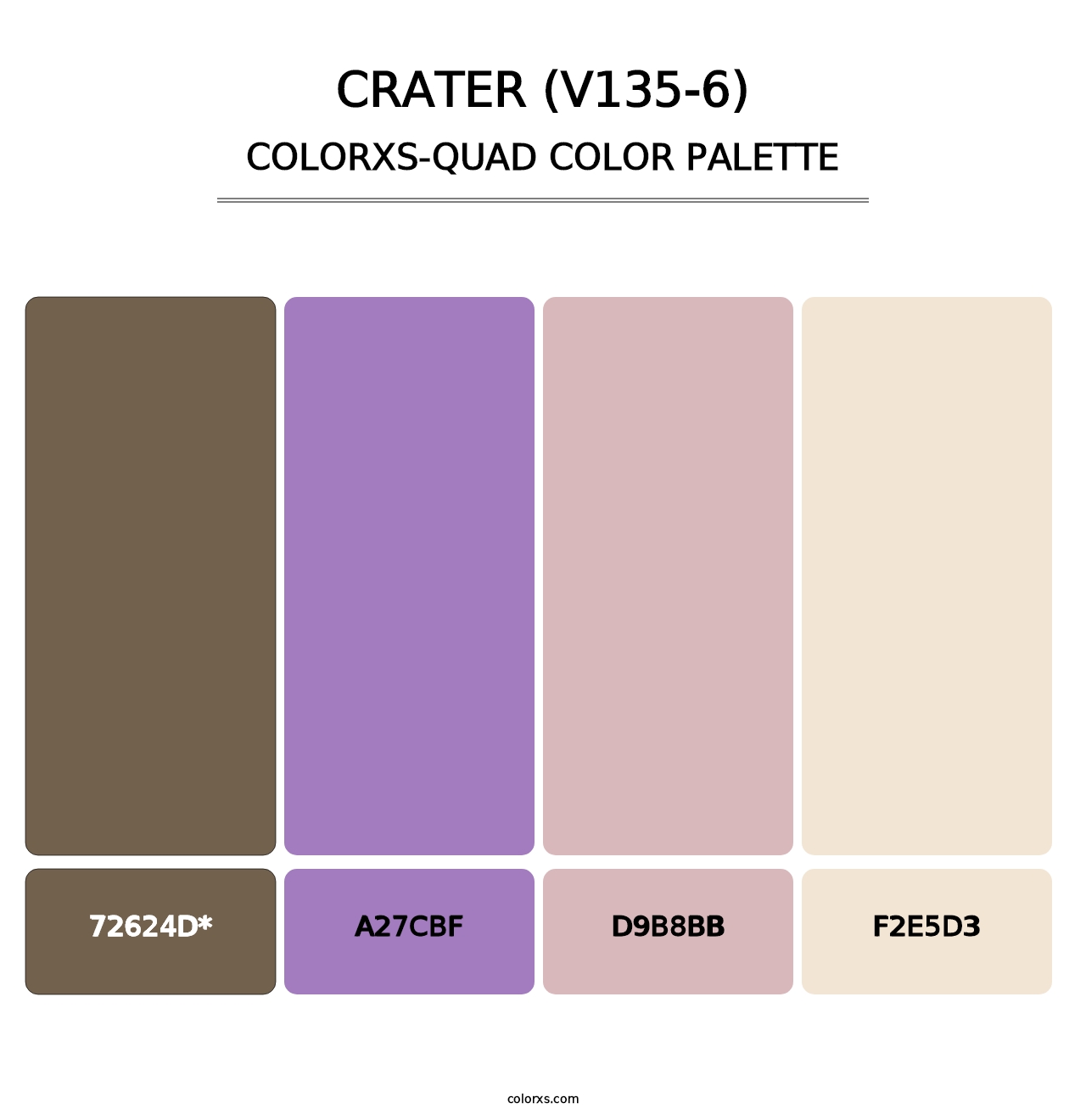 Crater (V135-6) - Colorxs Quad Palette