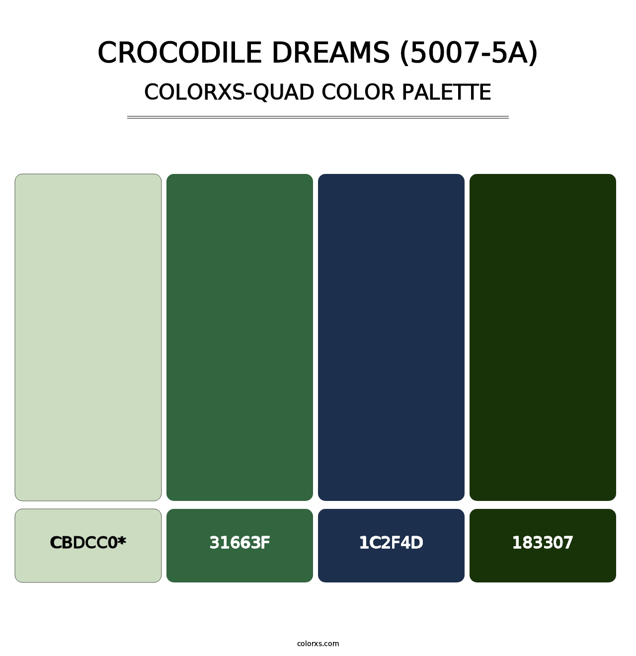 Crocodile Dreams (5007-5A) - Colorxs Quad Palette