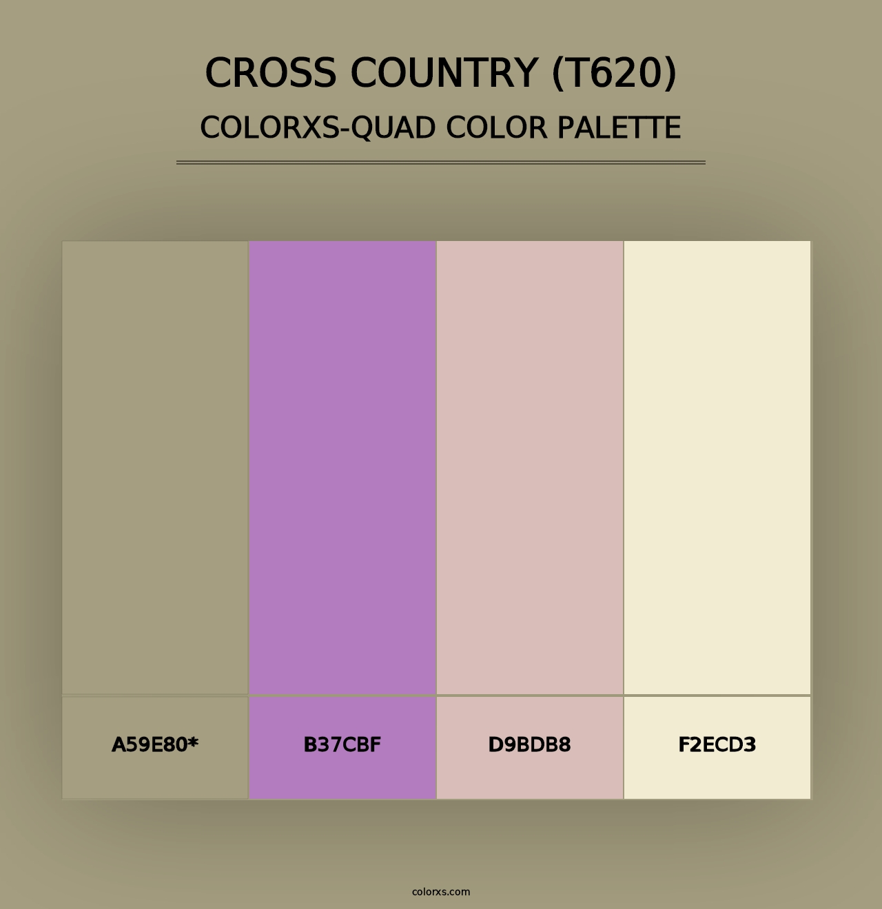 Cross Country (T620) - Colorxs Quad Palette