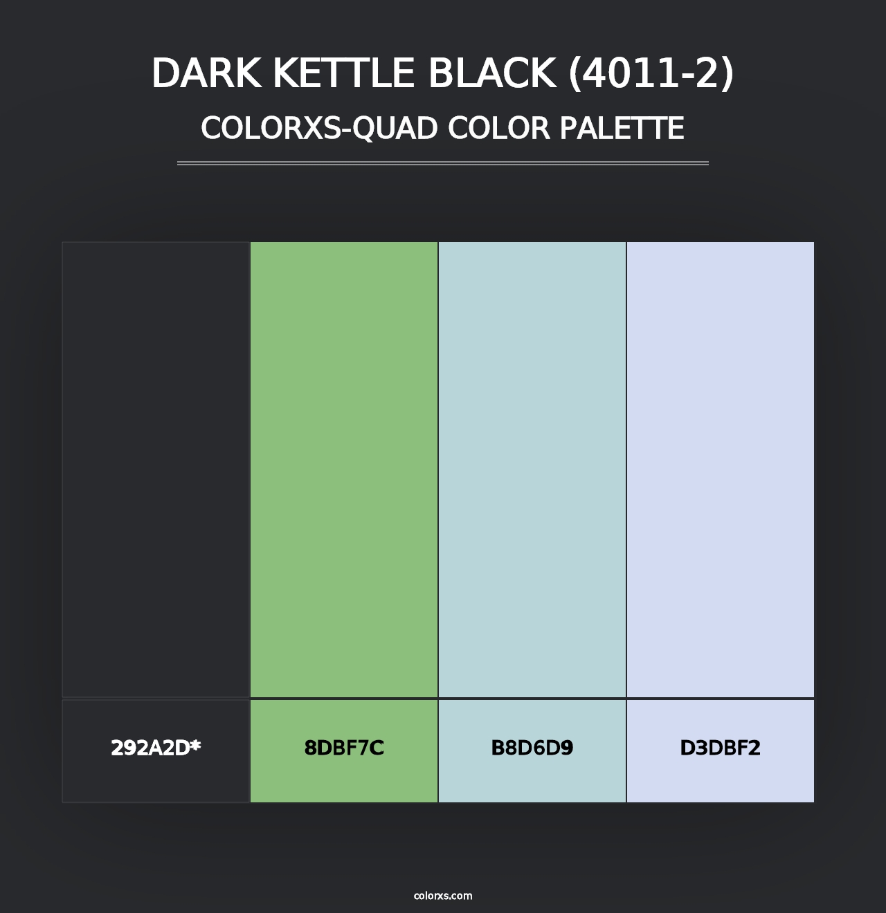 Dark Kettle Black (4011-2) - Colorxs Quad Palette