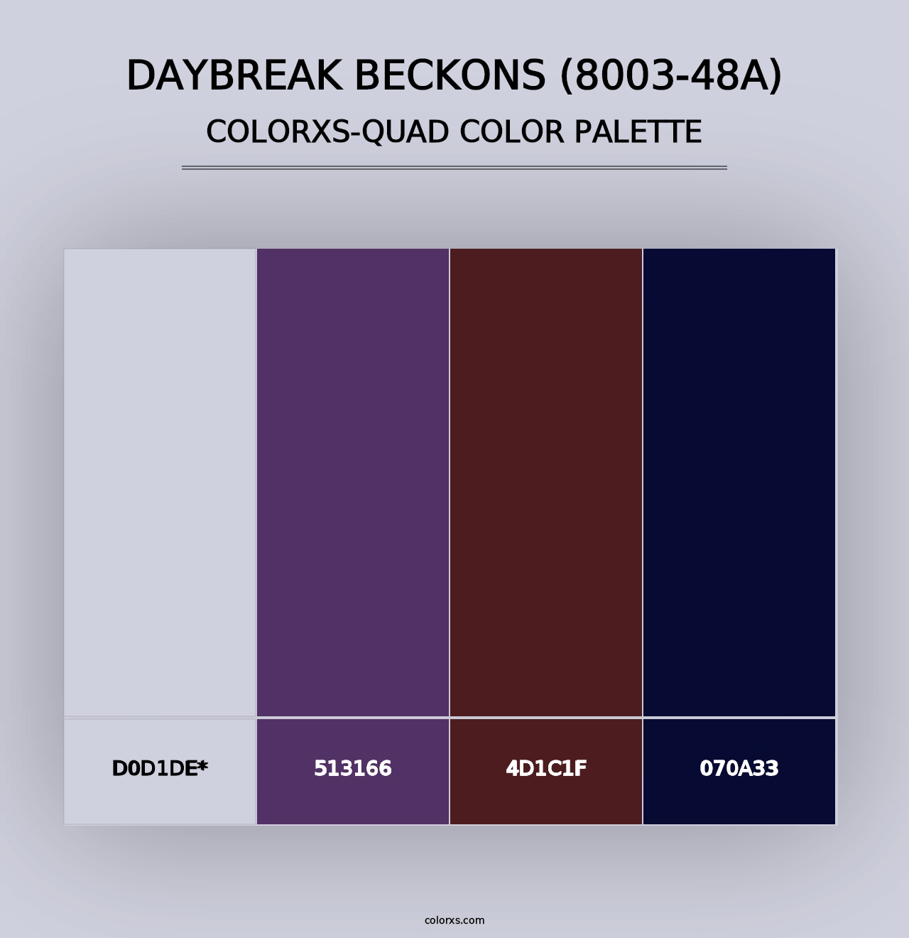 Daybreak Beckons (8003-48A) - Colorxs Quad Palette