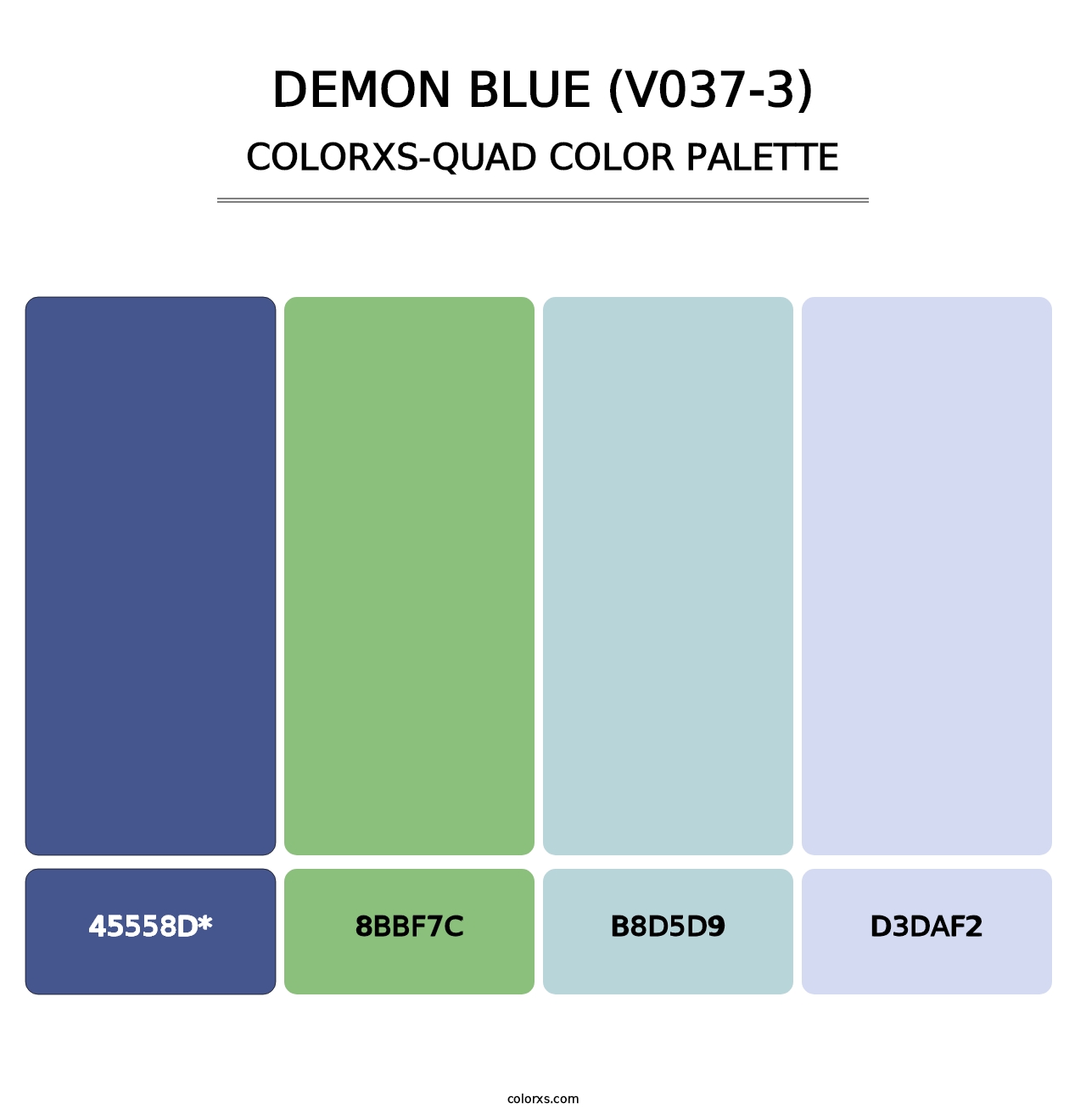 Demon Blue (V037-3) - Colorxs Quad Palette