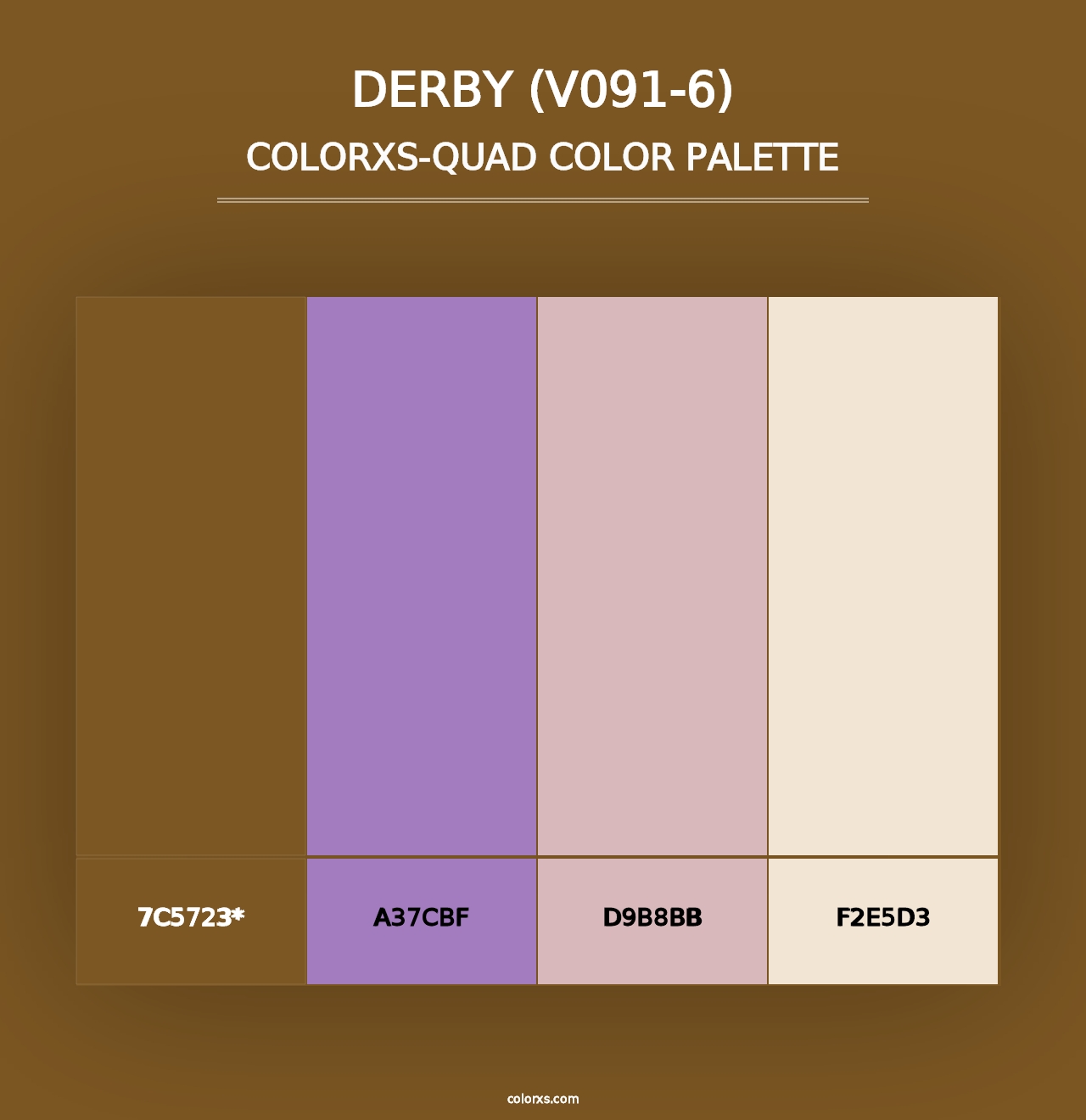 Derby (V091-6) - Colorxs Quad Palette