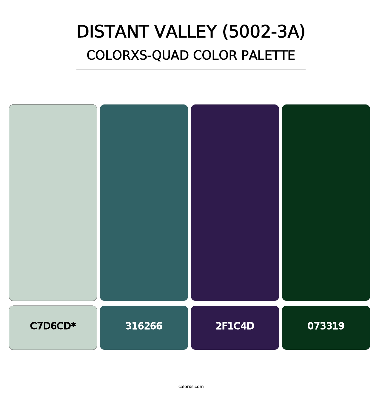 Distant Valley (5002-3A) - Colorxs Quad Palette