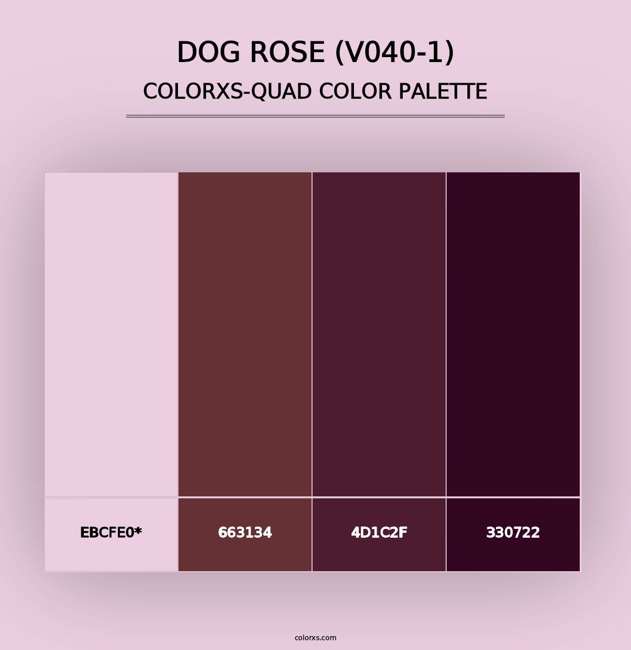 Dog Rose (V040-1) - Colorxs Quad Palette