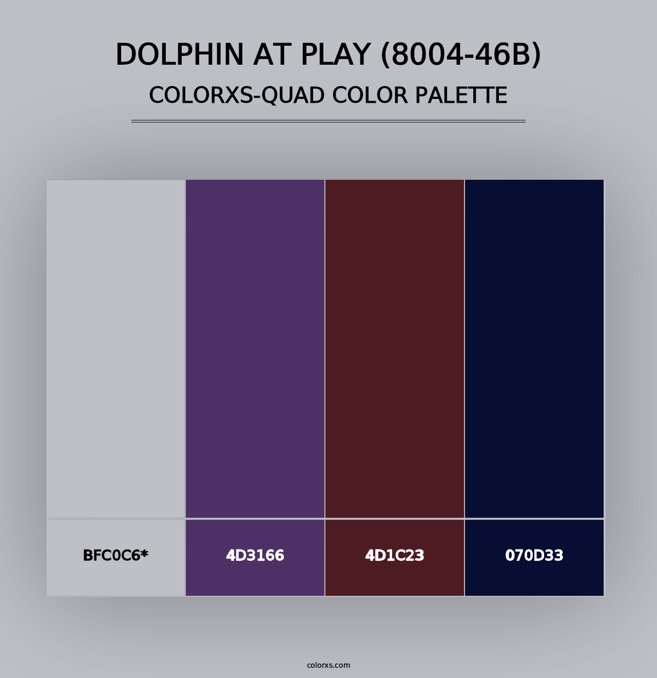 Dolphin at Play (8004-46B) - Colorxs Quad Palette