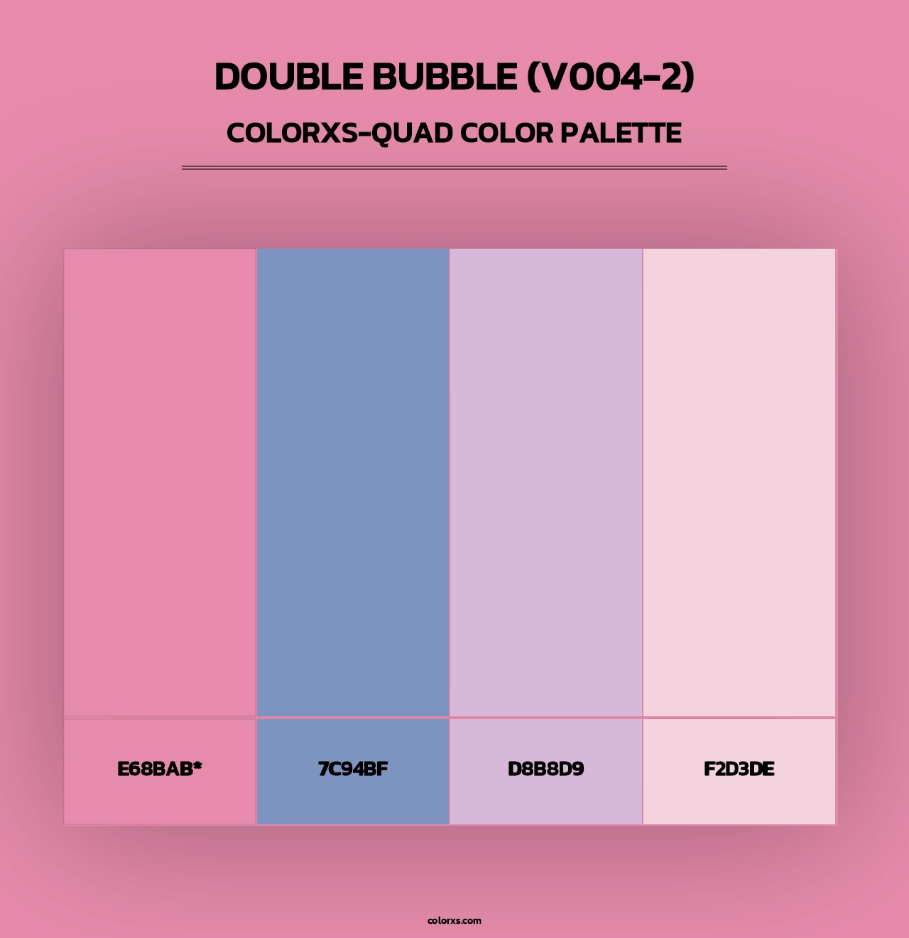 Double Bubble (V004-2) - Colorxs Quad Palette