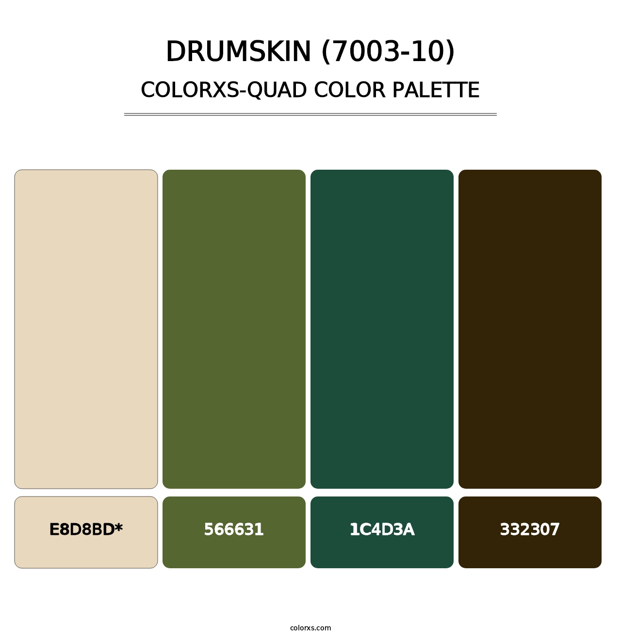 Drumskin (7003-10) - Colorxs Quad Palette