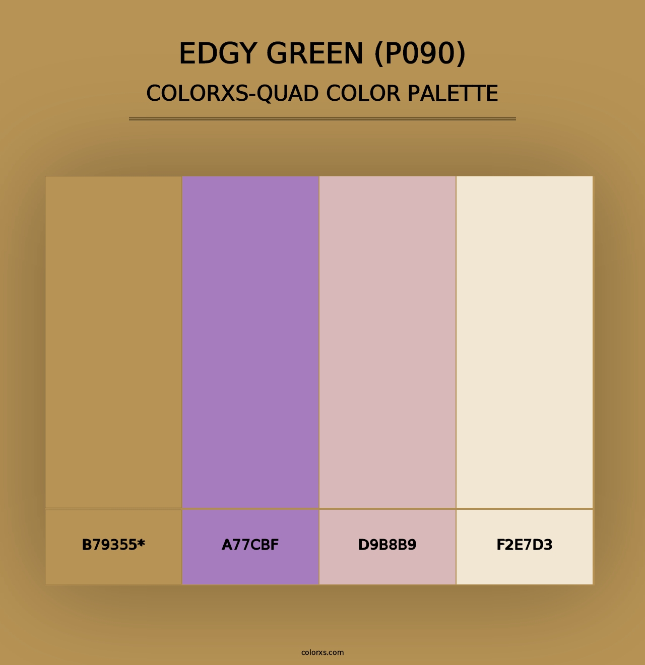 Edgy Green (P090) - Colorxs Quad Palette