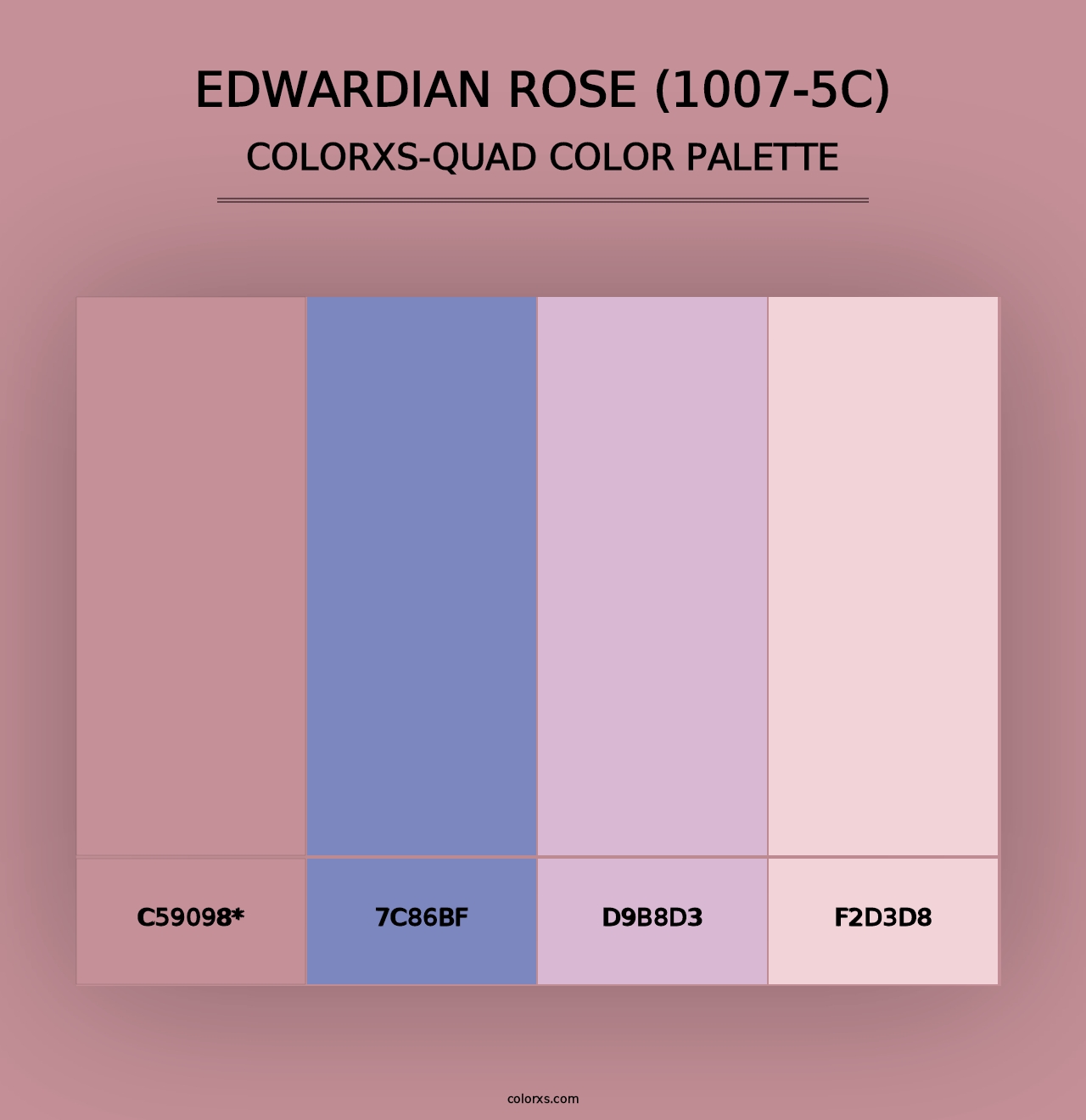 Edwardian Rose (1007-5C) - Colorxs Quad Palette