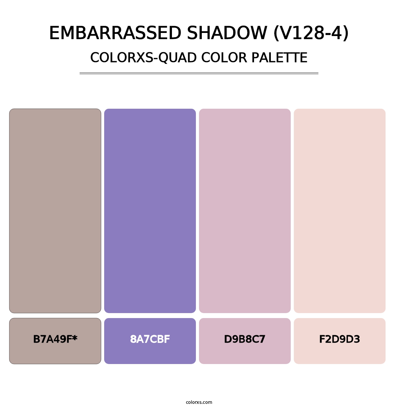 Embarrassed Shadow (V128-4) - Colorxs Quad Palette