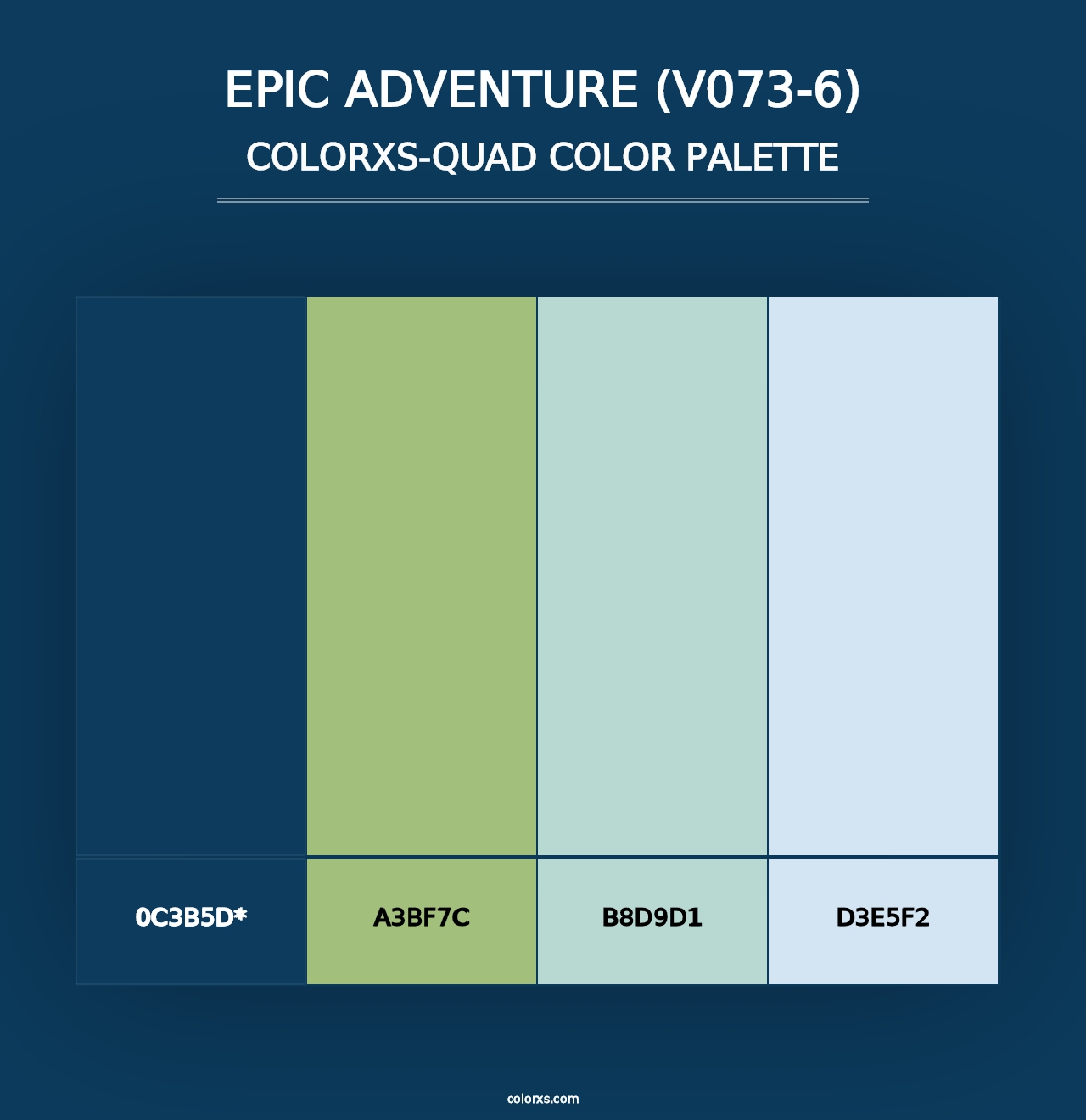 Epic Adventure (V073-6) - Colorxs Quad Palette