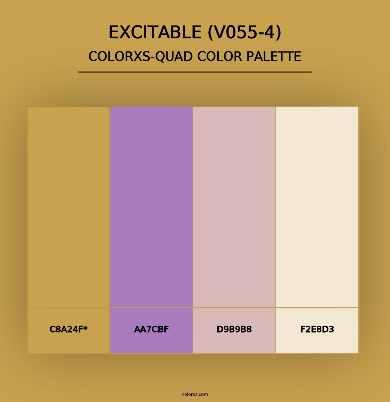 Excitable (V055-4) - Colorxs Quad Palette