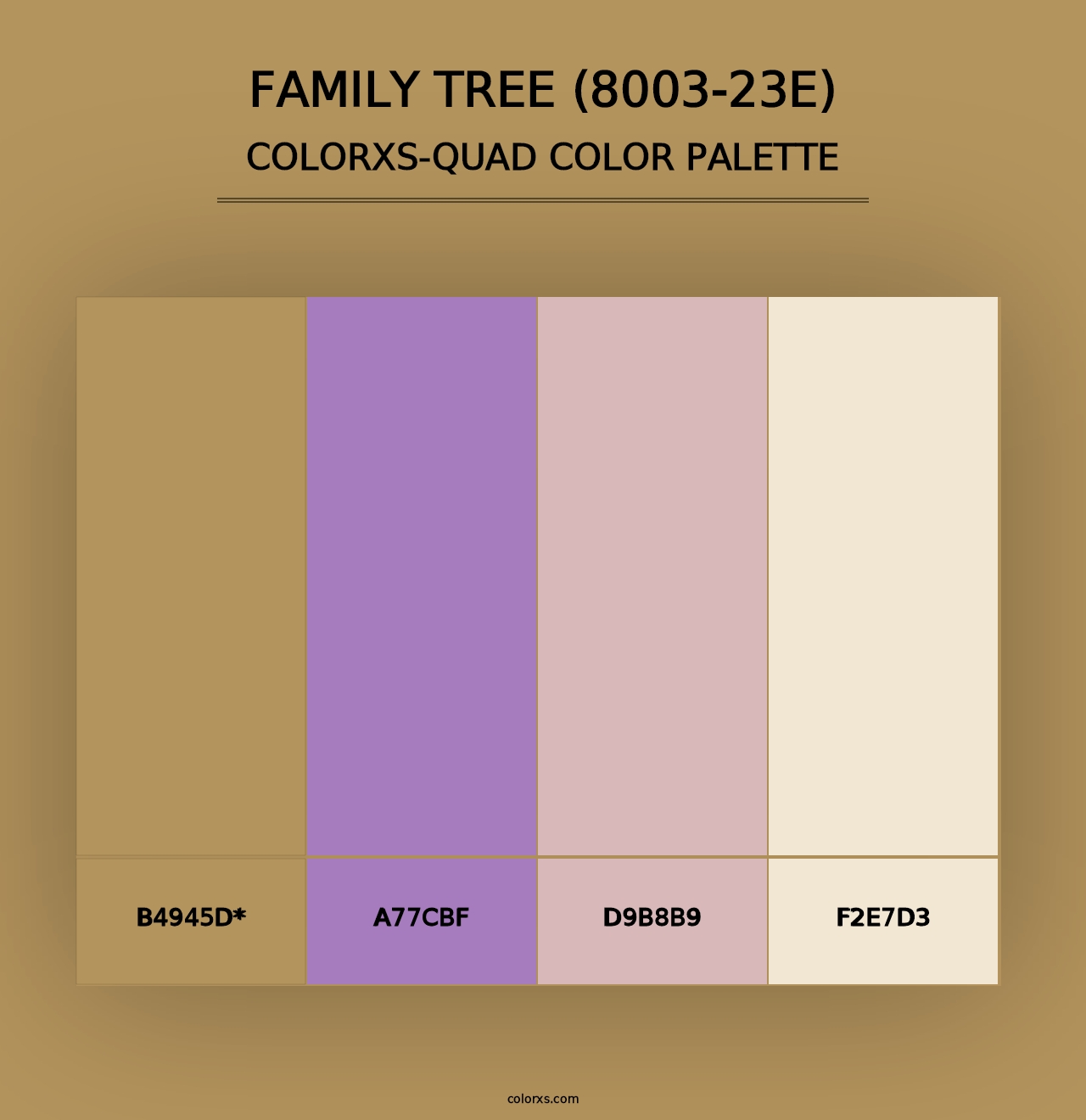 Family Tree (8003-23E) - Colorxs Quad Palette