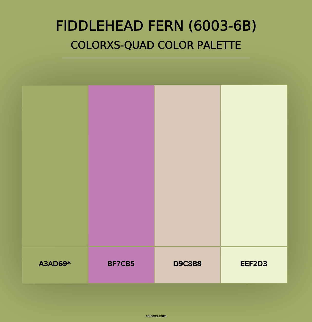 Fiddlehead Fern (6003-6B) - Colorxs Quad Palette