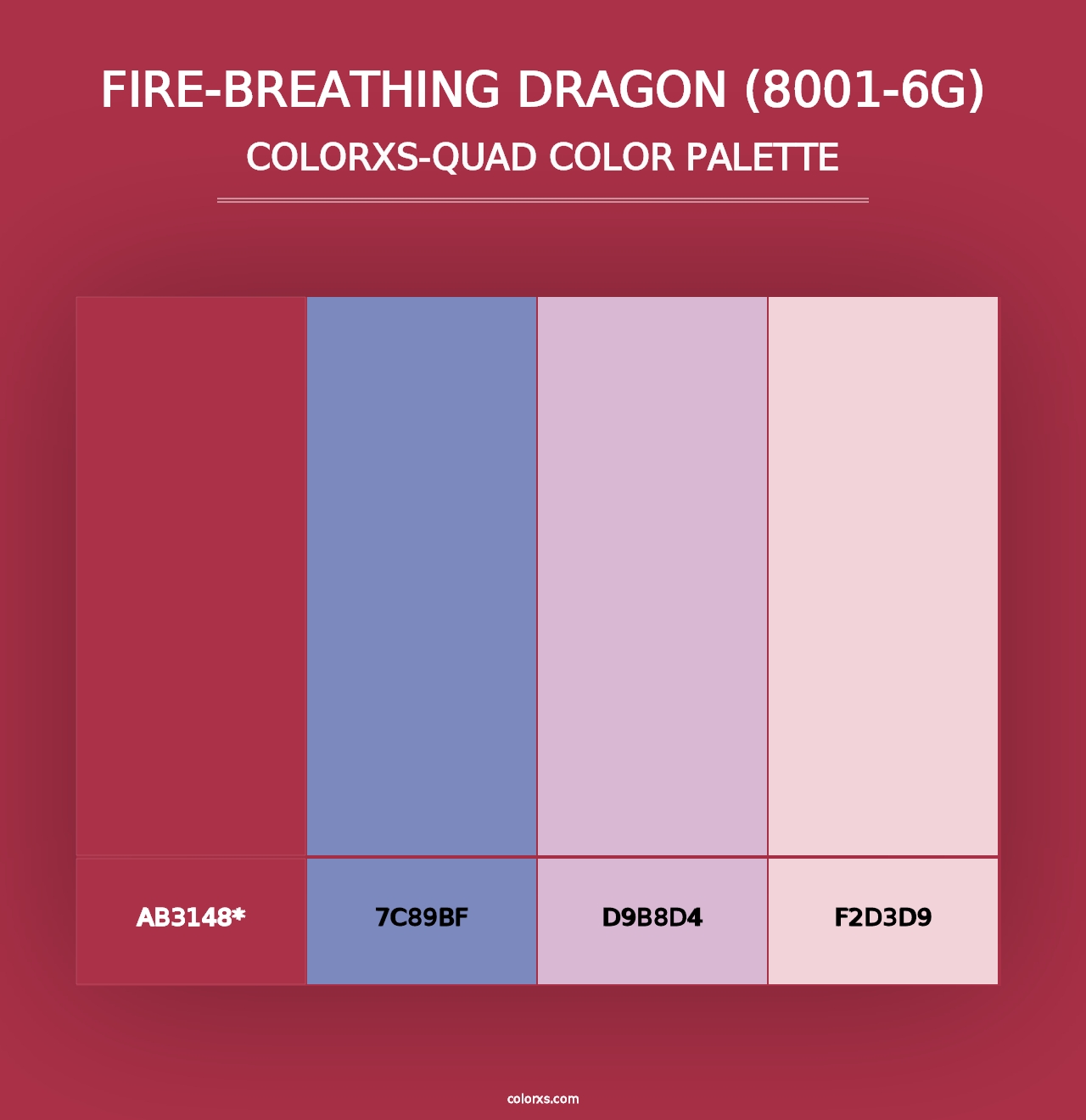 Fire-Breathing Dragon (8001-6G) - Colorxs Quad Palette