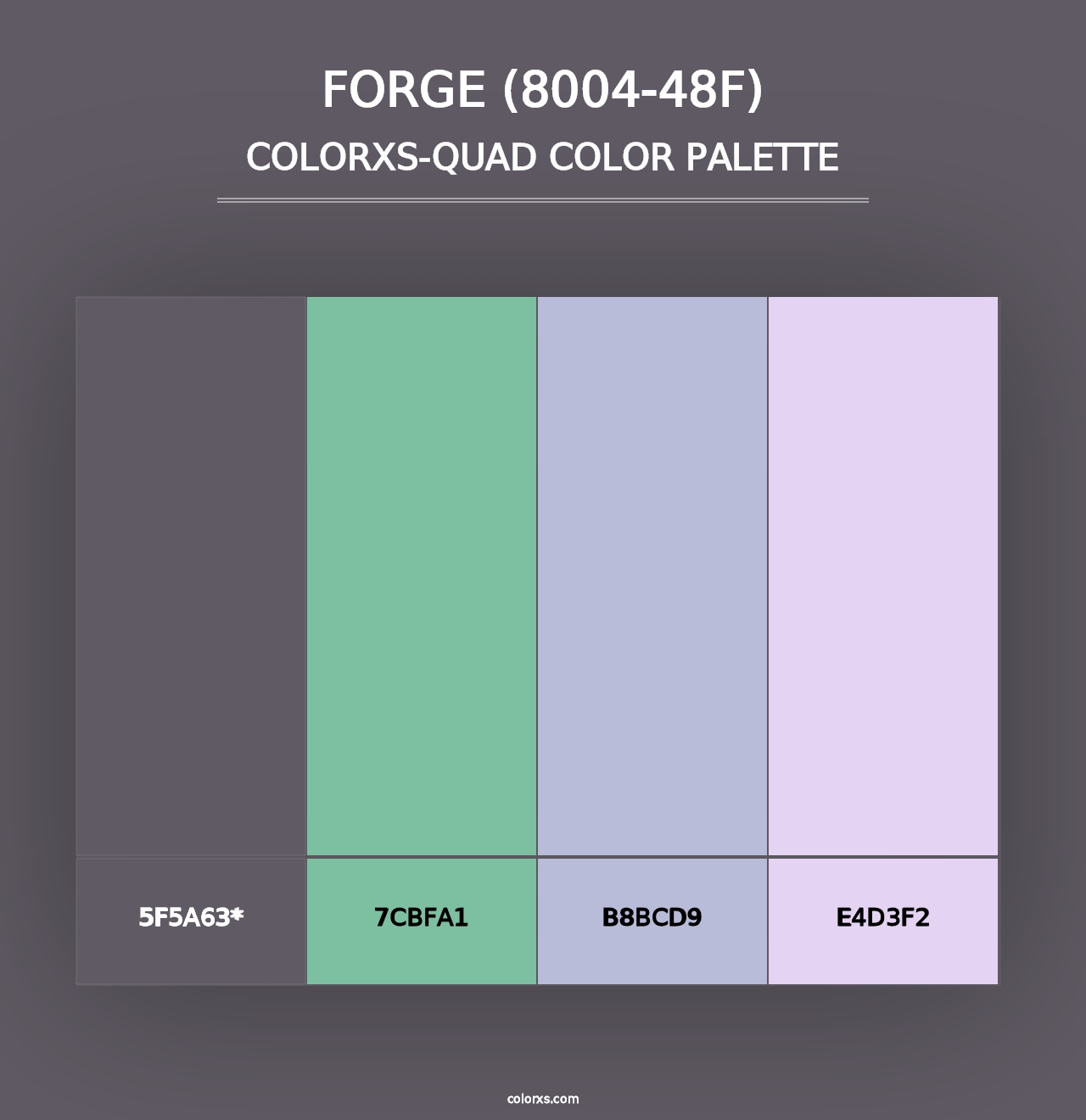 Forge (8004-48F) - Colorxs Quad Palette