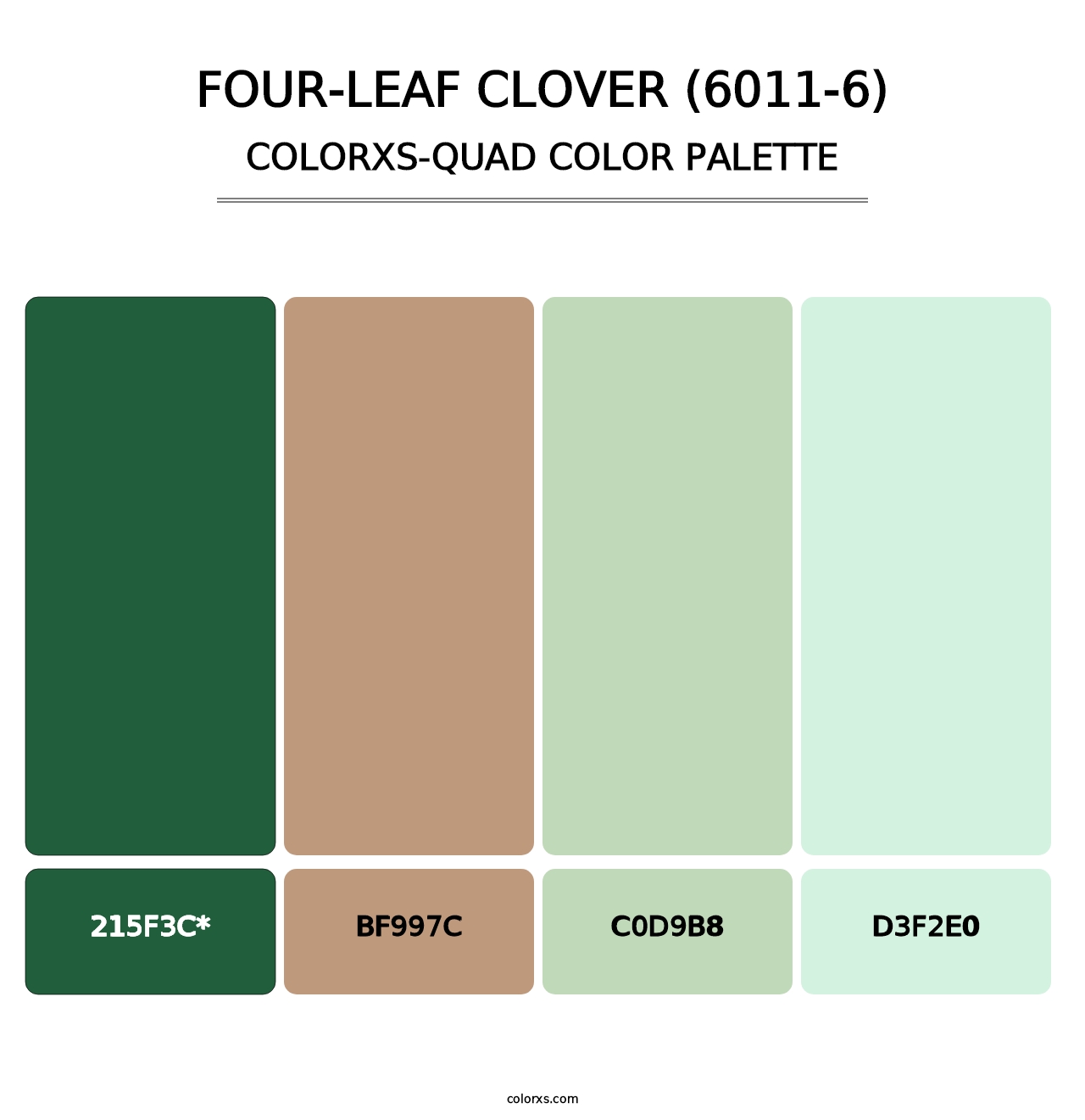 Four-Leaf Clover (6011-6) - Colorxs Quad Palette