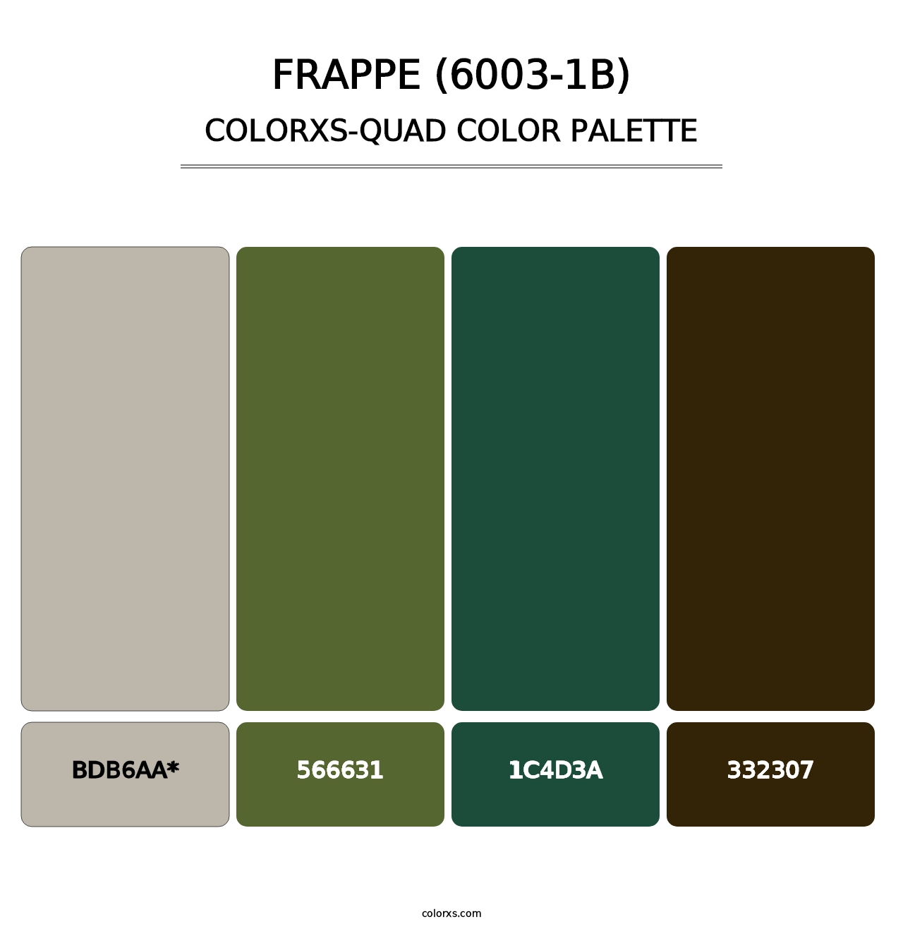 Frappe (6003-1B) - Colorxs Quad Palette