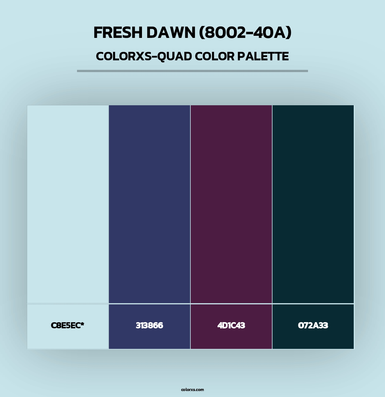 Fresh Dawn (8002-40A) - Colorxs Quad Palette