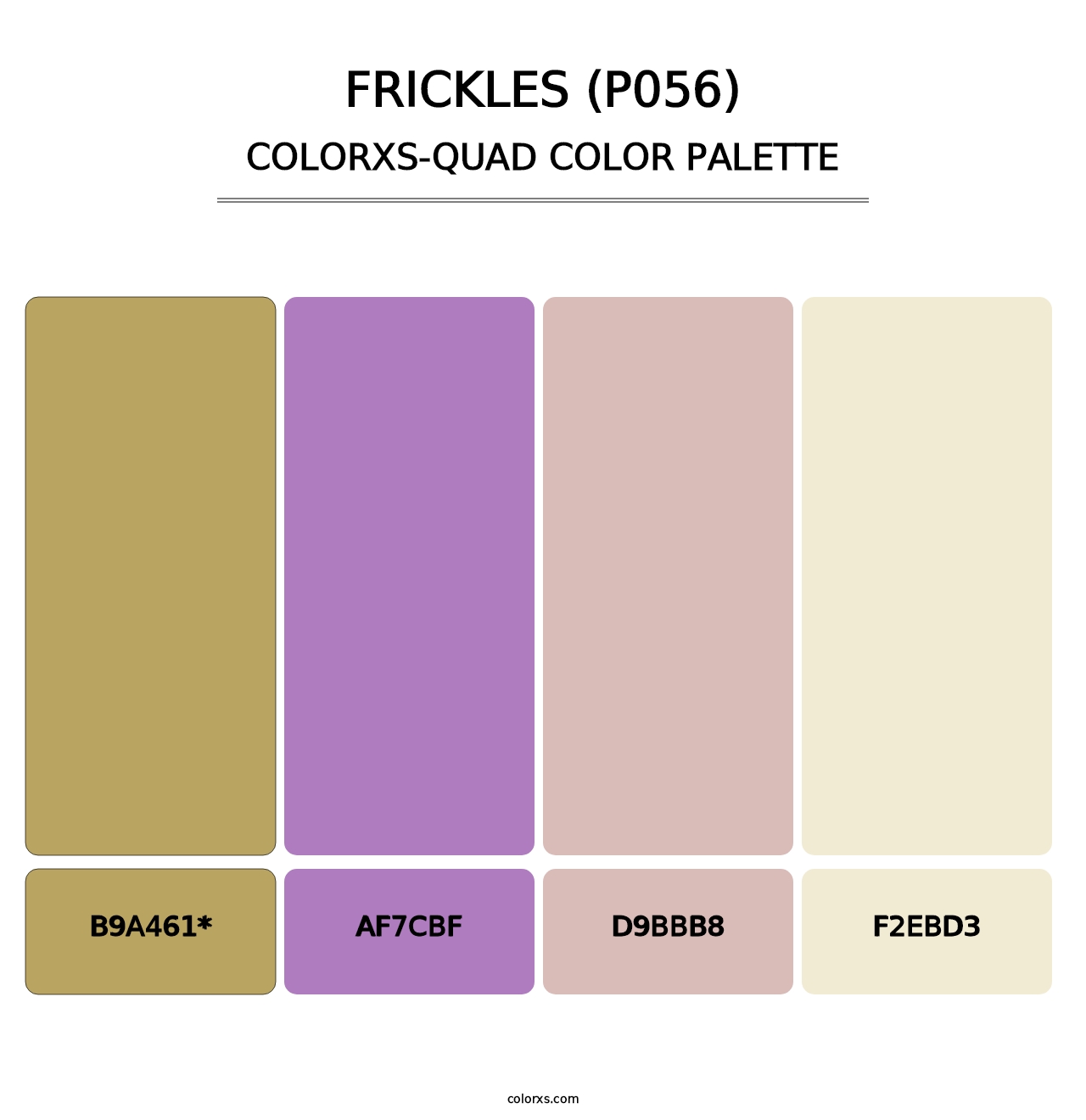 Frickles (P056) - Colorxs Quad Palette