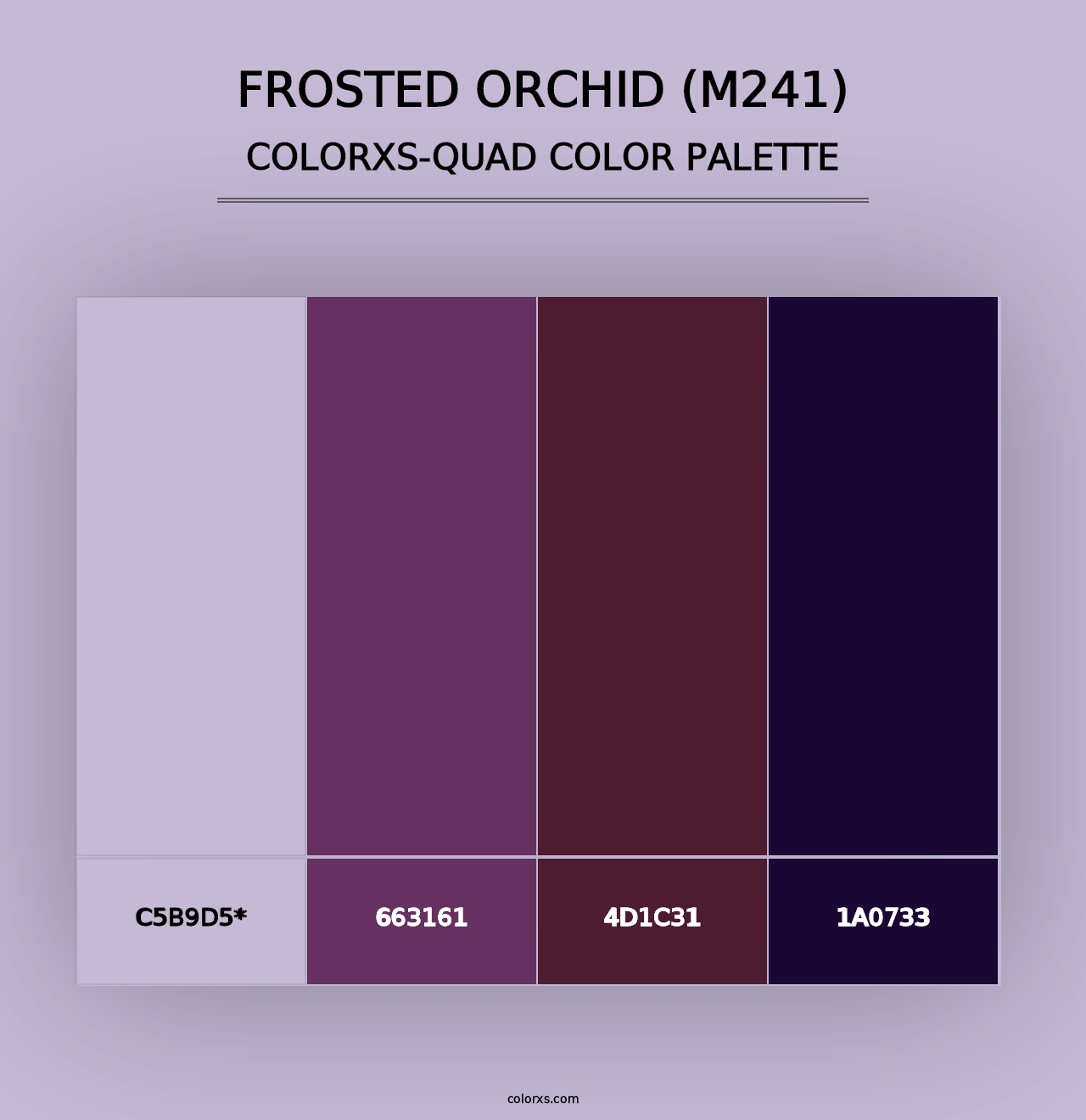 Frosted Orchid (M241) - Colorxs Quad Palette