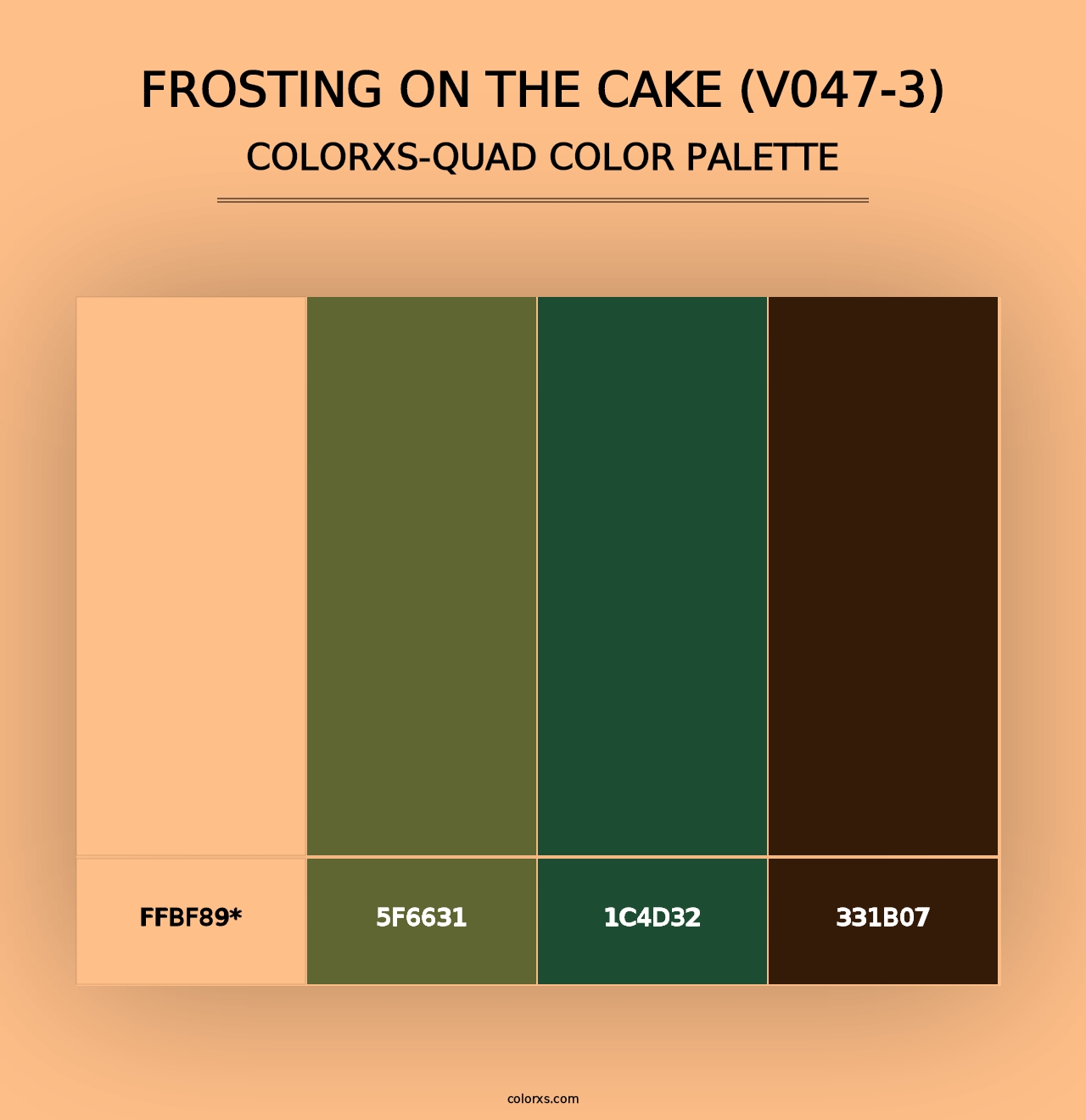 Frosting on the Cake (V047-3) - Colorxs Quad Palette