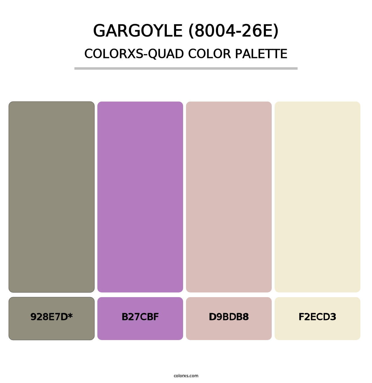 Gargoyle (8004-26E) - Colorxs Quad Palette