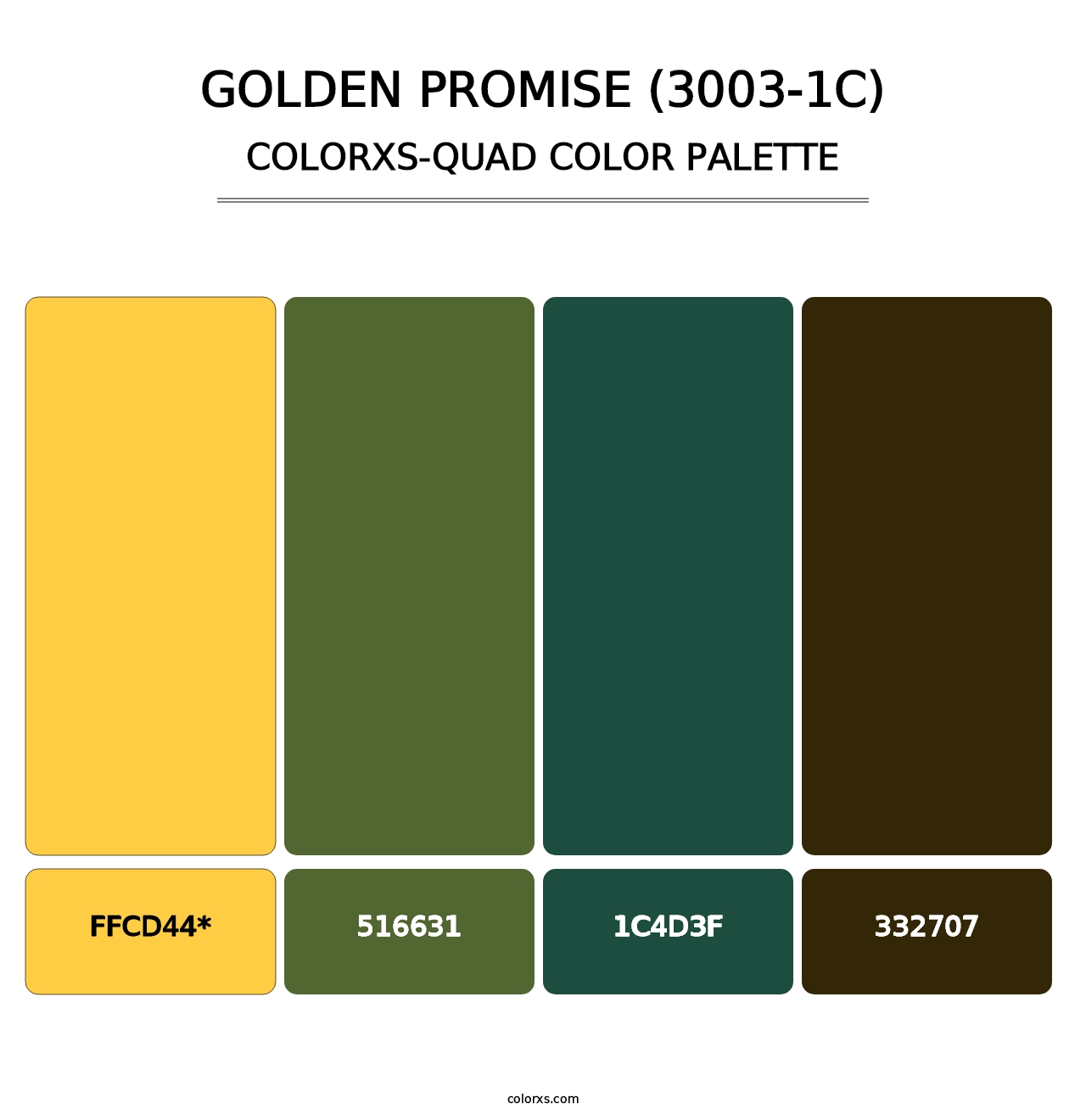 Golden Promise (3003-1C) - Colorxs Quad Palette