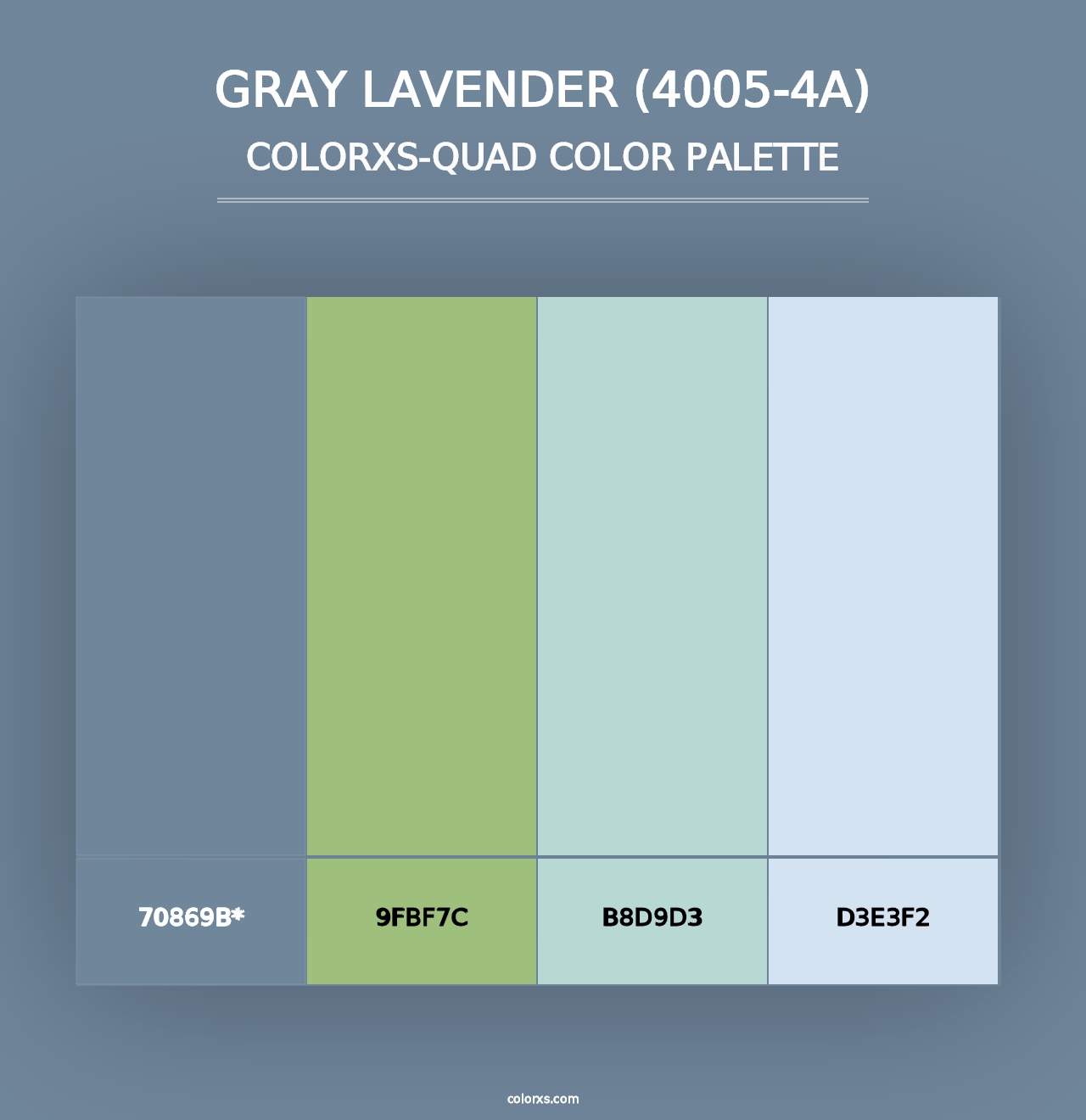 Gray Lavender (4005-4A) - Colorxs Quad Palette