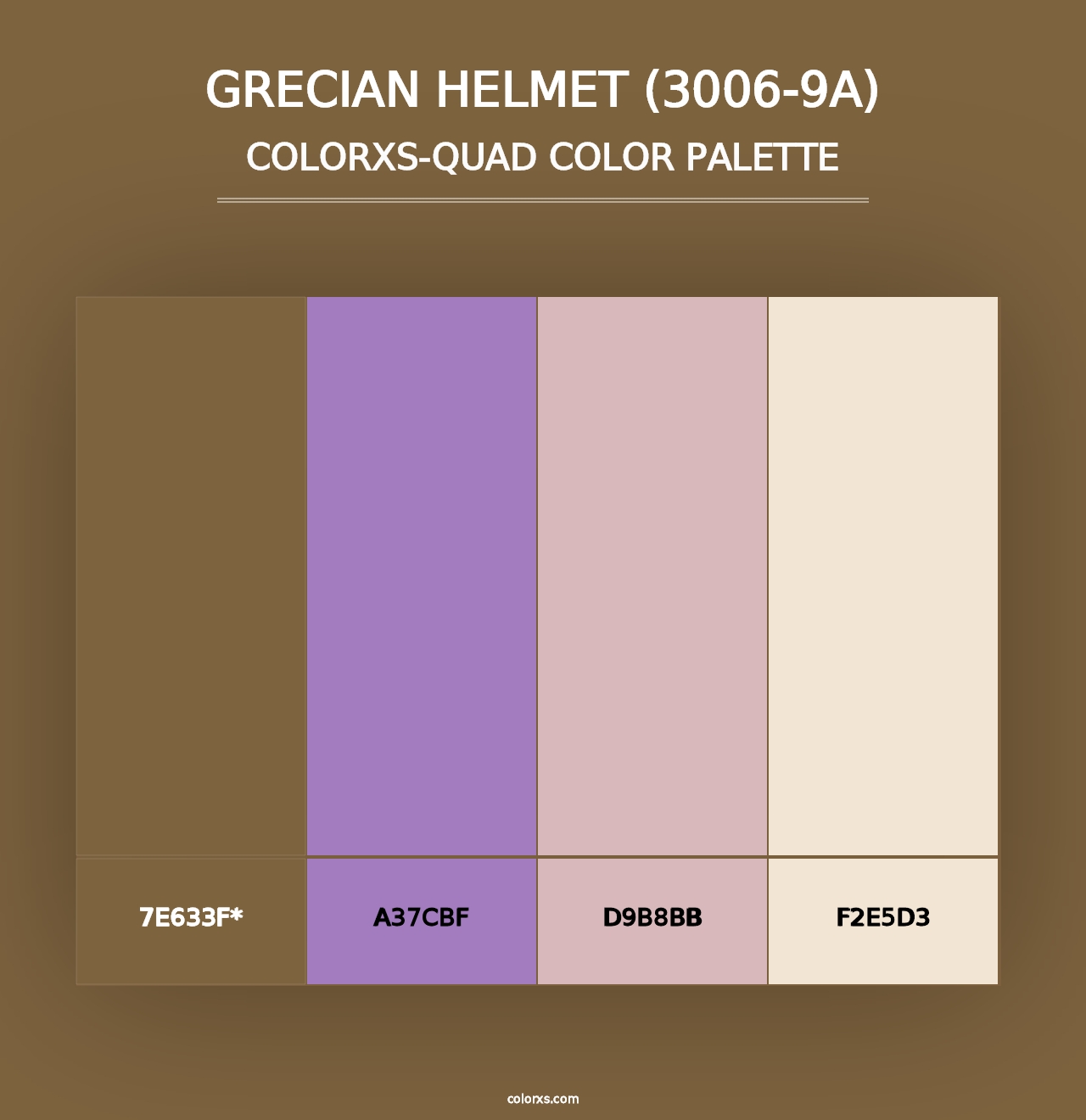 Grecian Helmet (3006-9A) - Colorxs Quad Palette