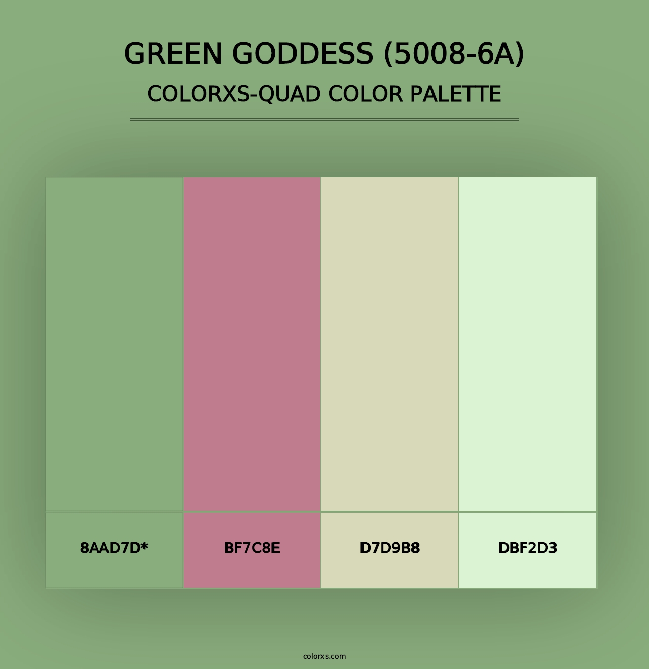 Green Goddess (5008-6A) - Colorxs Quad Palette