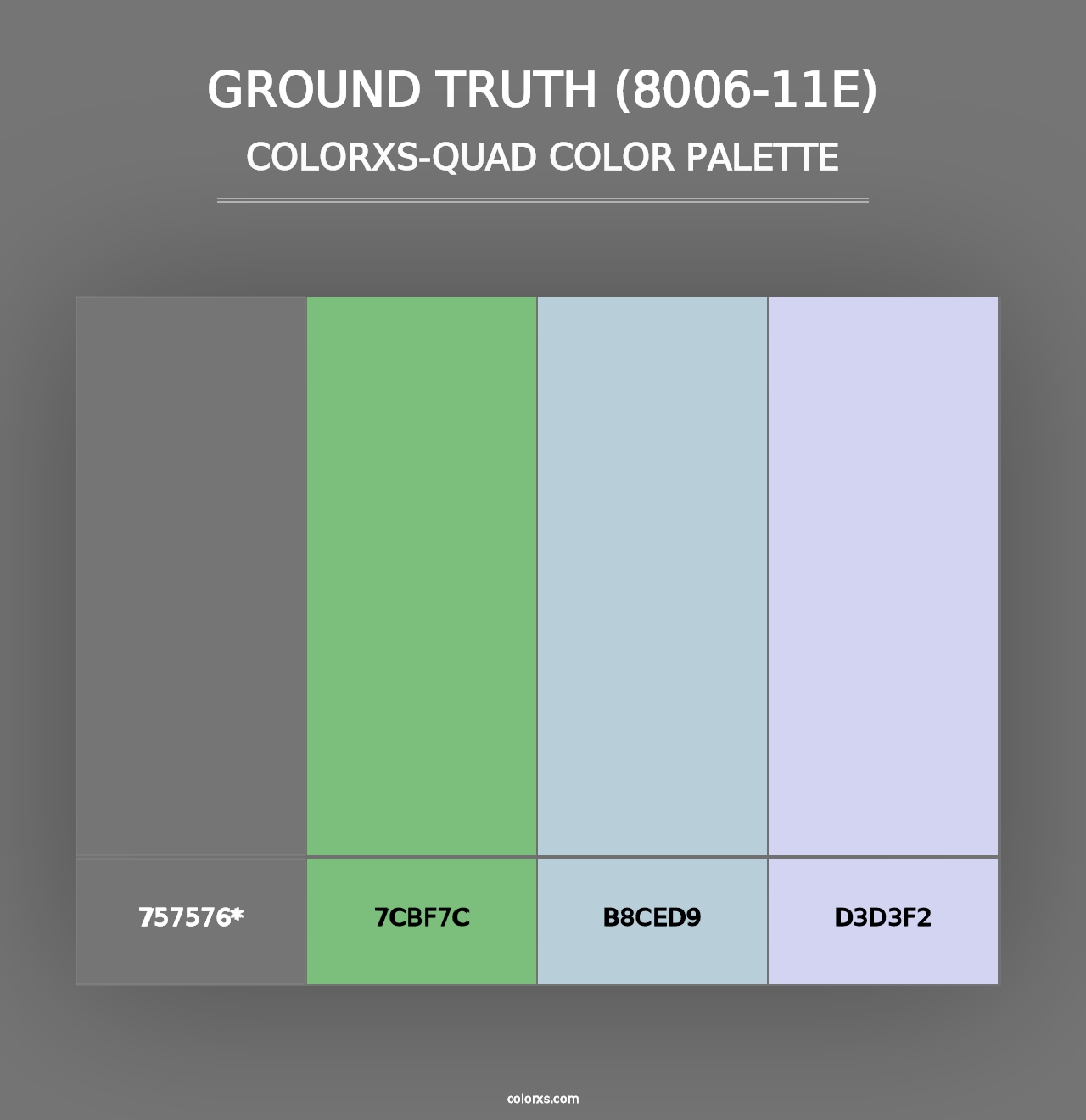 Ground Truth (8006-11E) - Colorxs Quad Palette