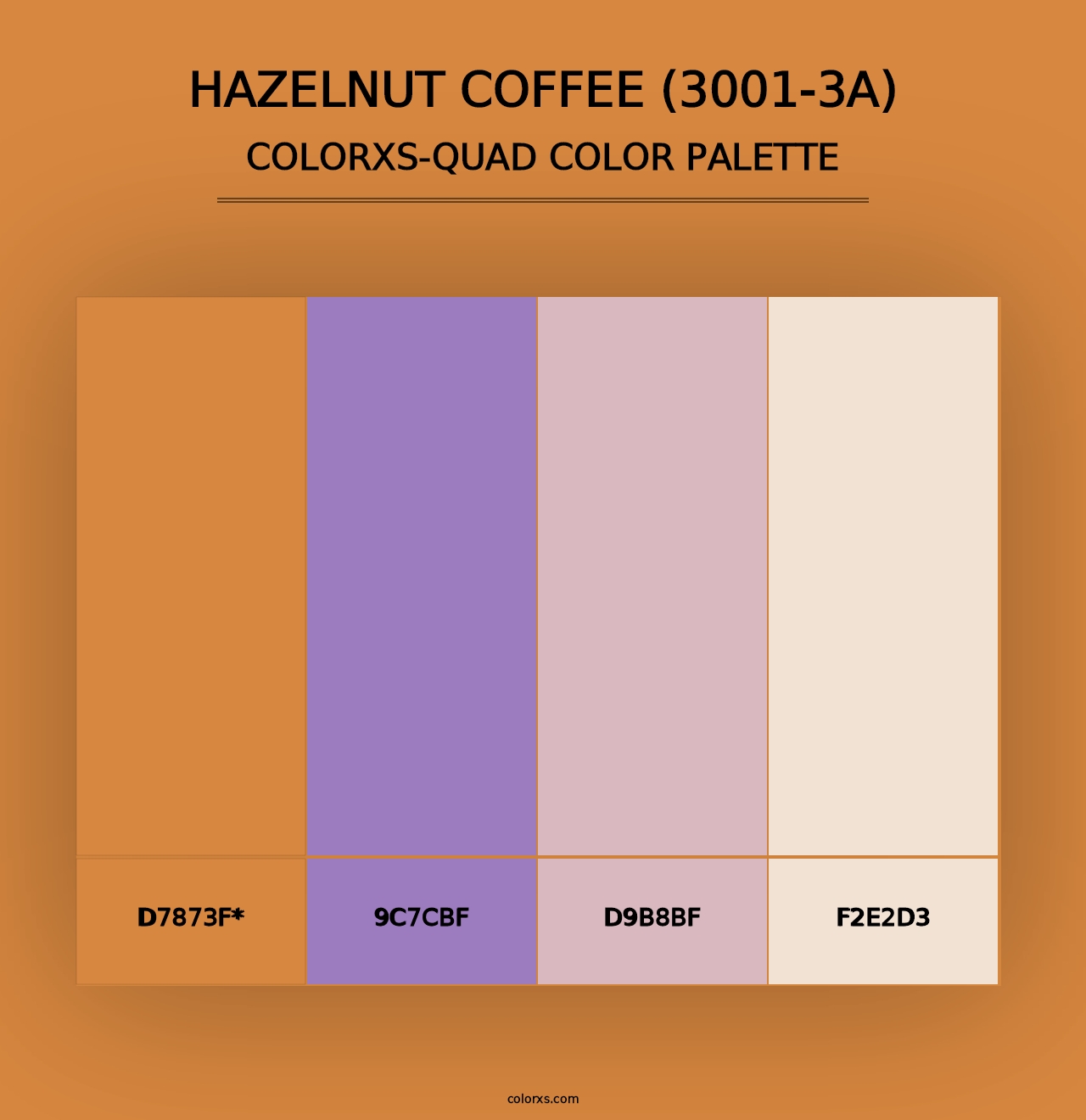 Hazelnut Coffee (3001-3A) - Colorxs Quad Palette