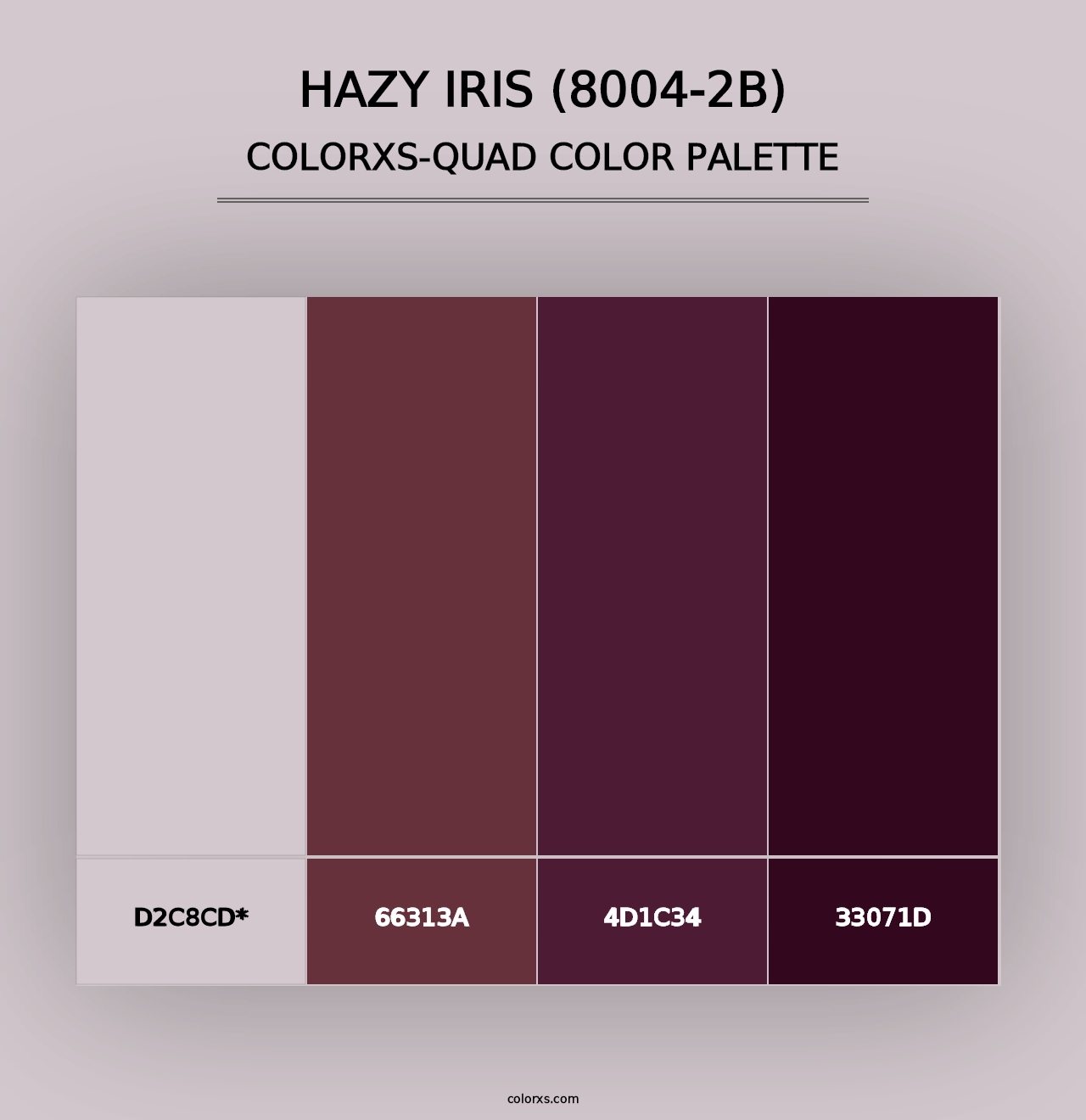 Hazy Iris (8004-2B) - Colorxs Quad Palette