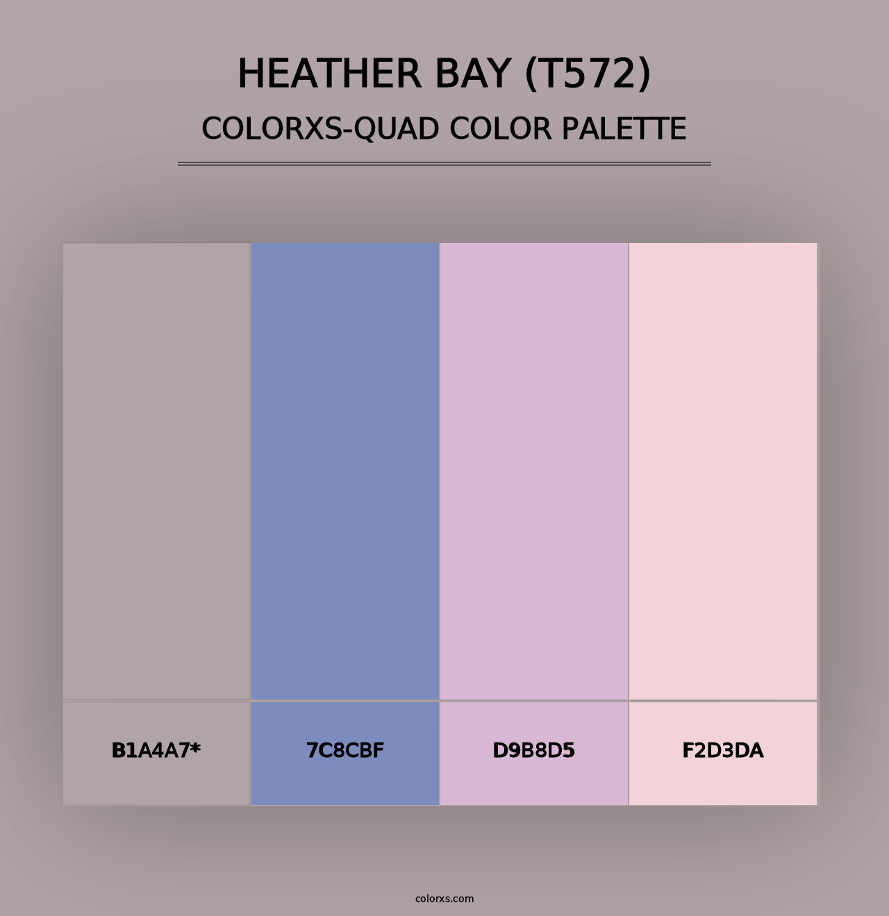 Heather Bay (T572) - Colorxs Quad Palette