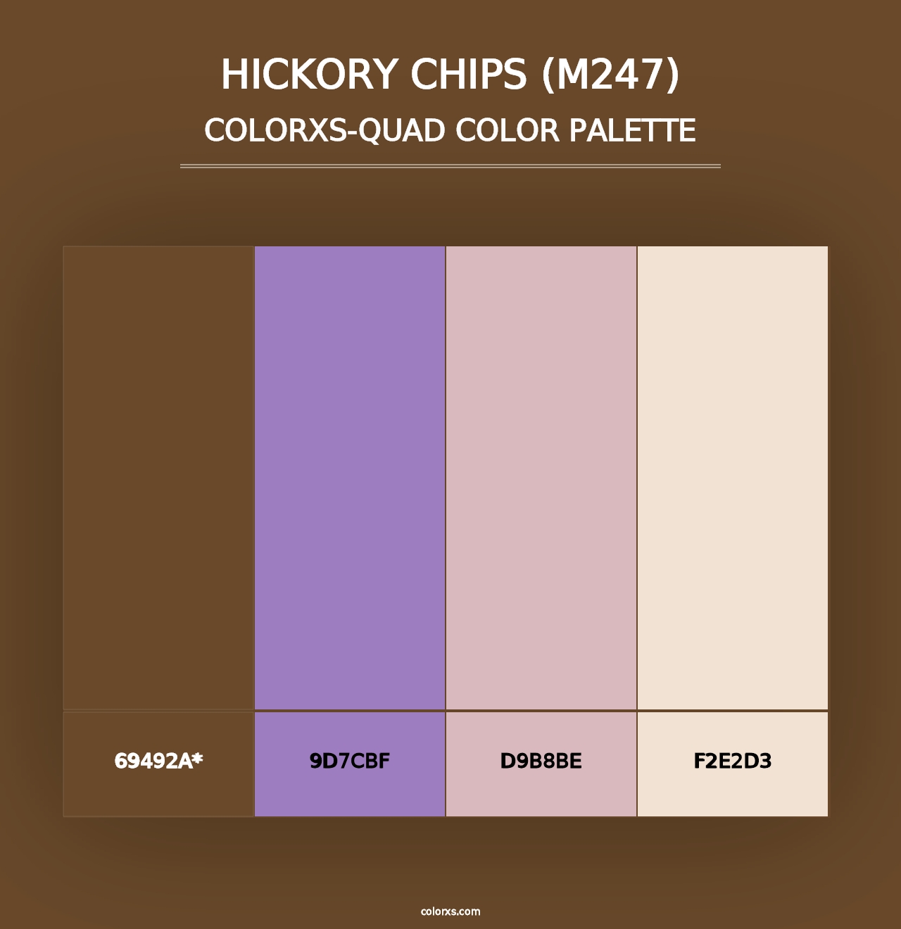 Hickory Chips (M247) - Colorxs Quad Palette